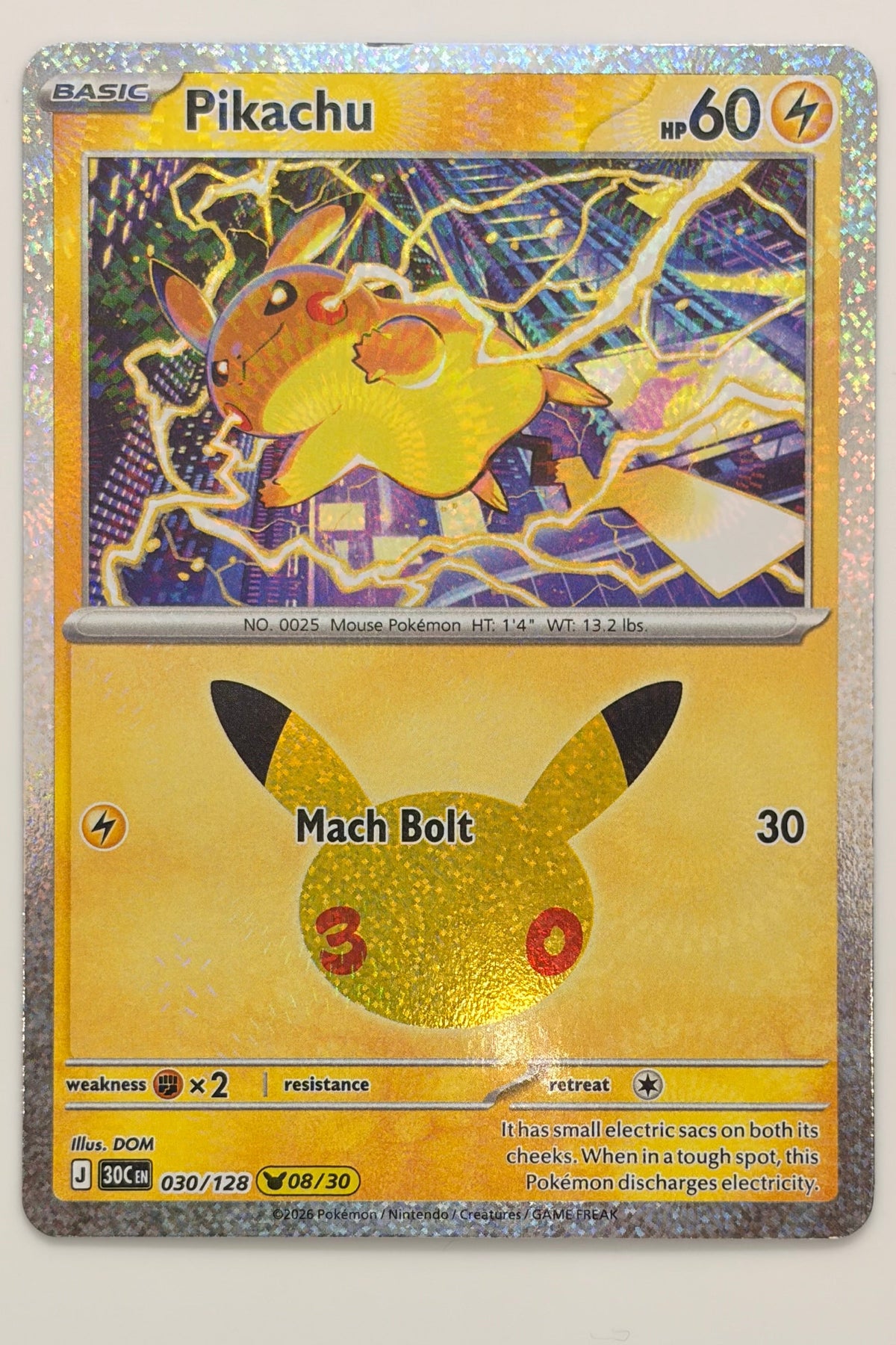 030/128 Pikachu - None