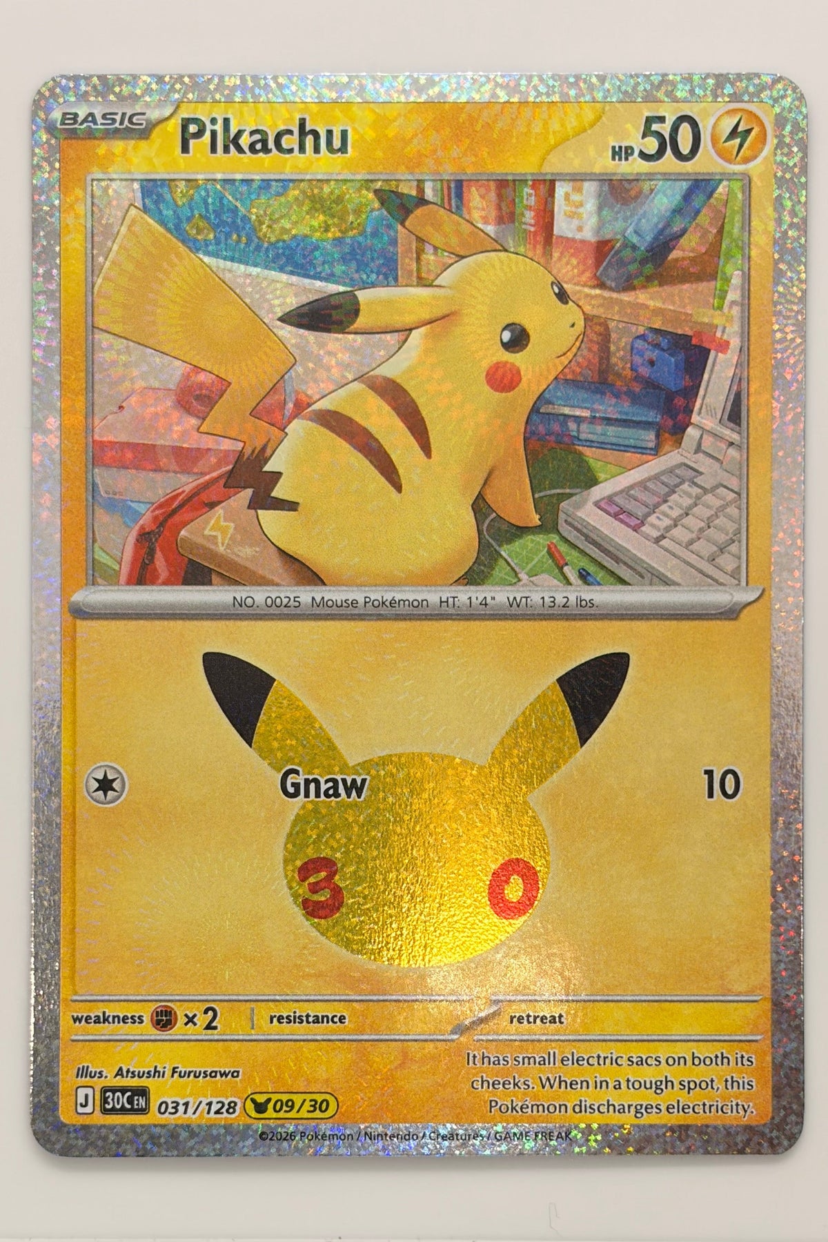 031/128 Pikachu - Pikachu Rare