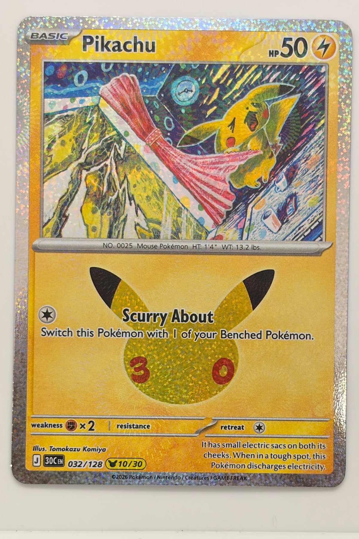 032/128 Pikachu - None