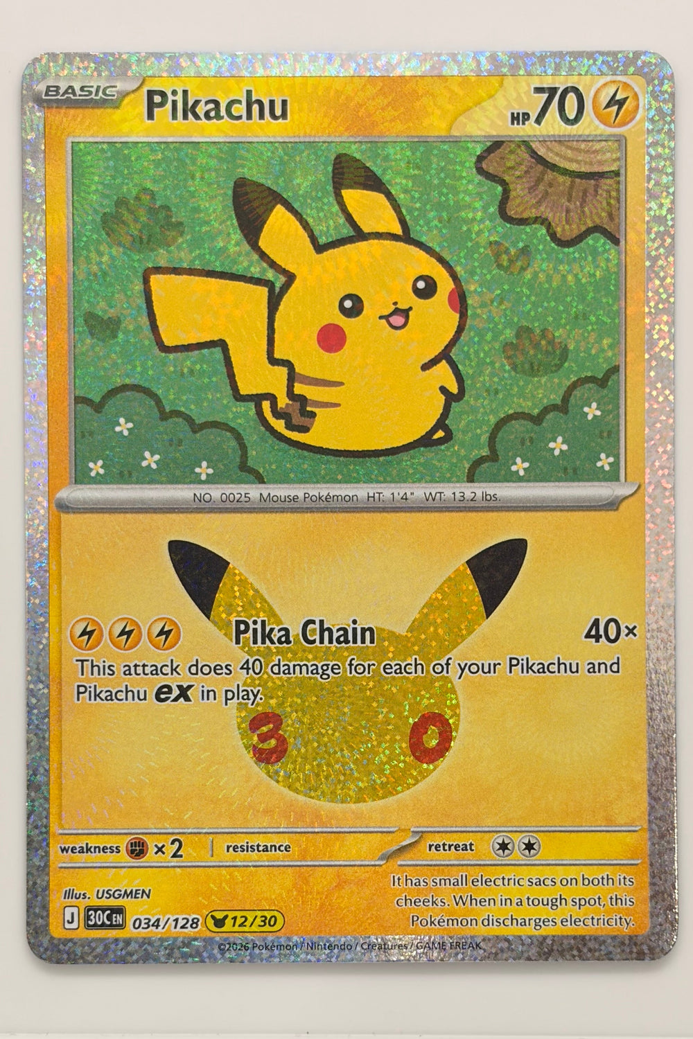 034/128 Pikachu - None