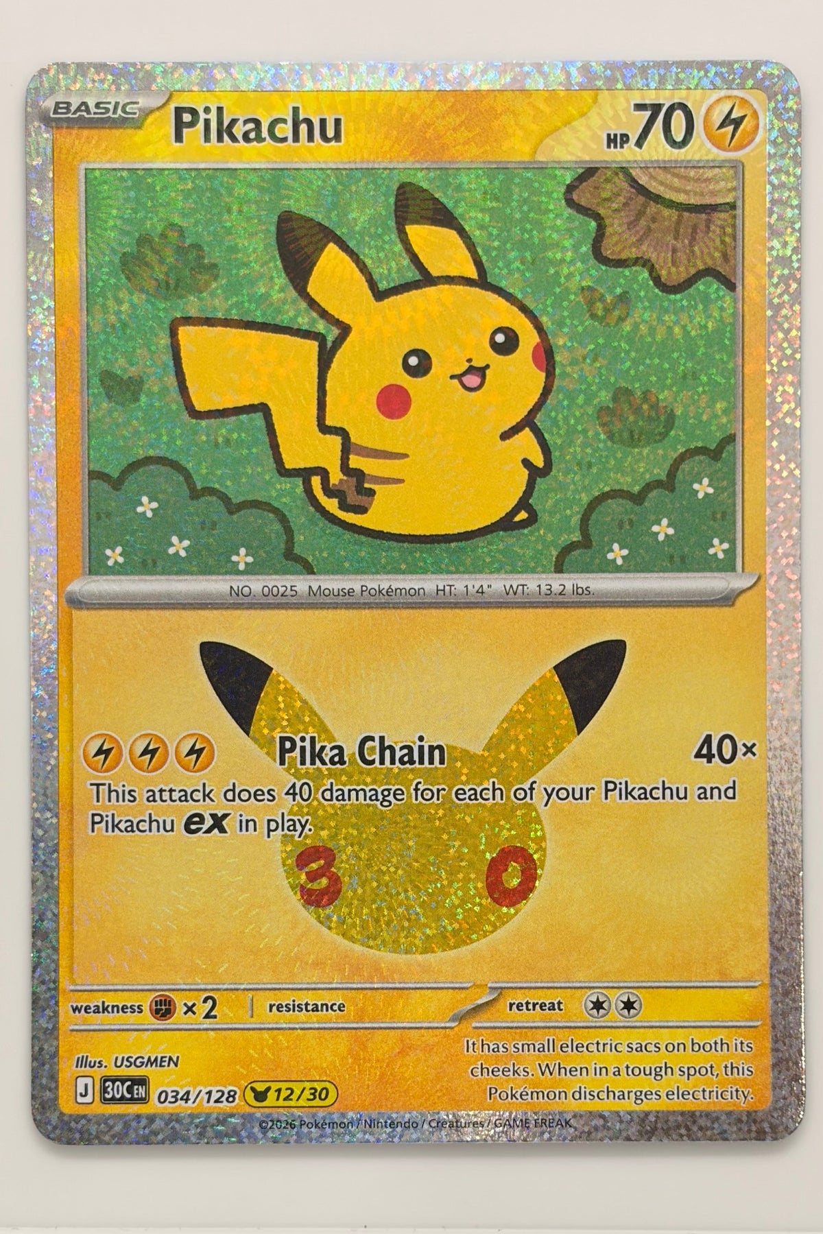 034/128 Pikachu - None