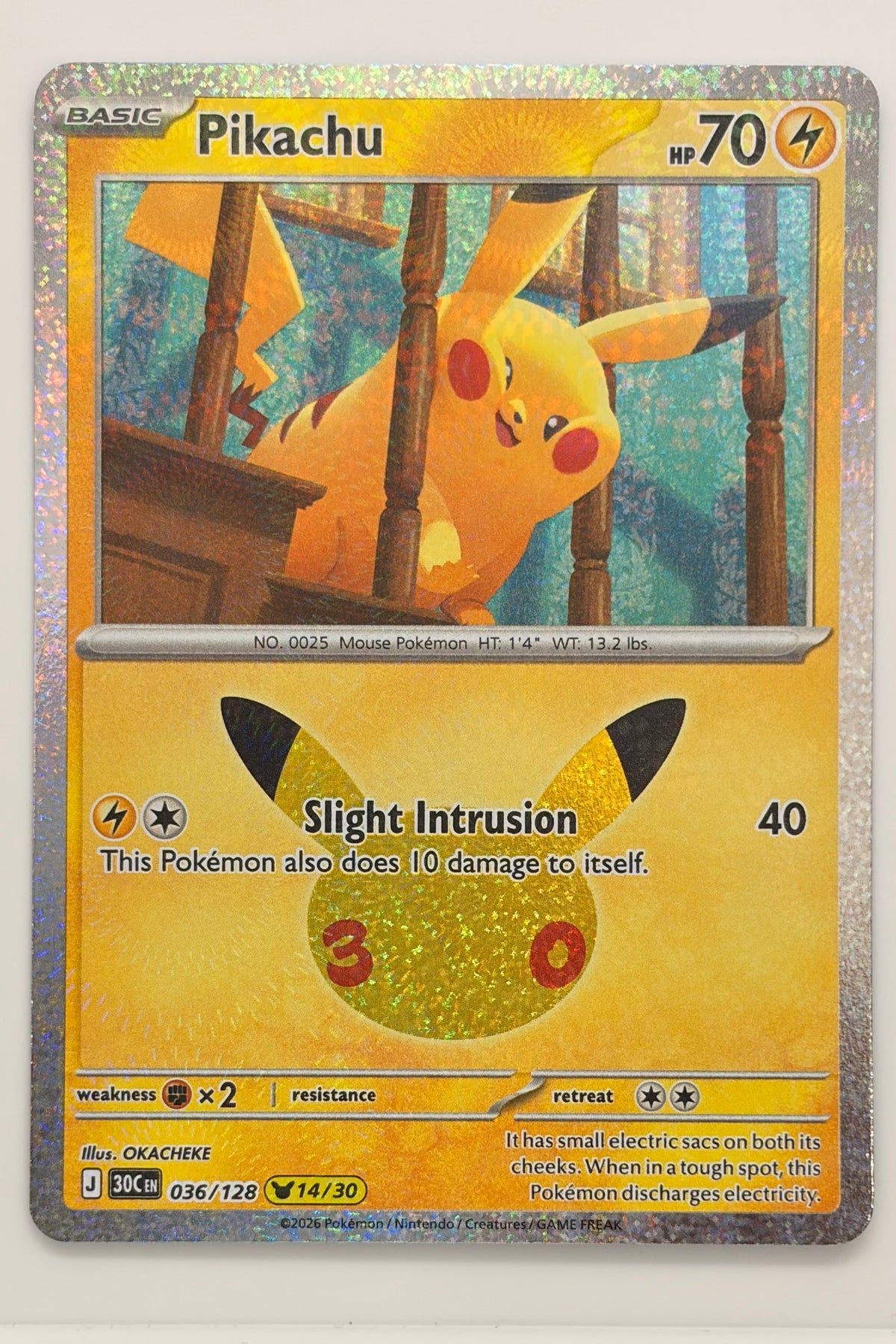 036/128 Pikachu - None