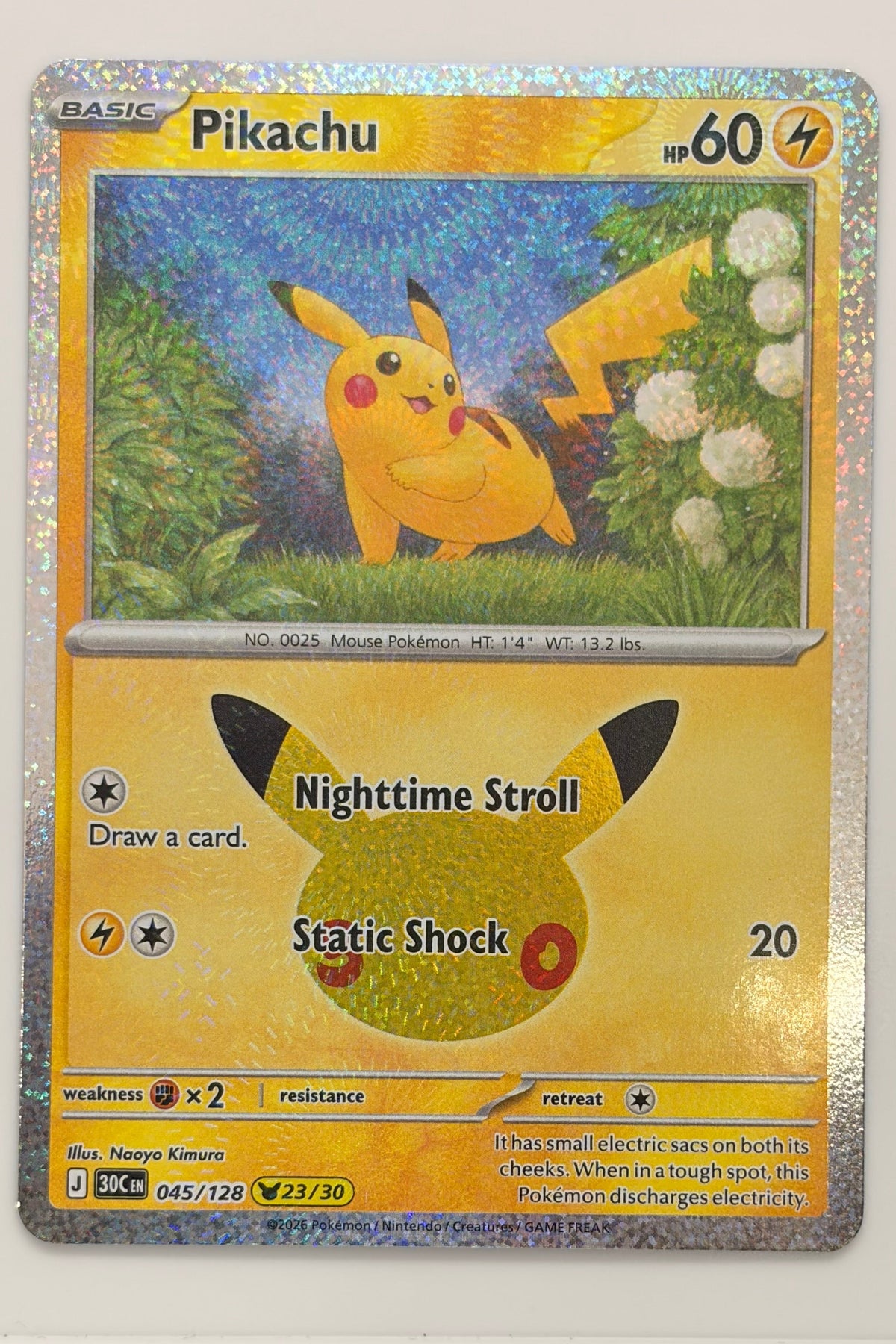 045/128 Pikachu - Pikachu Rare