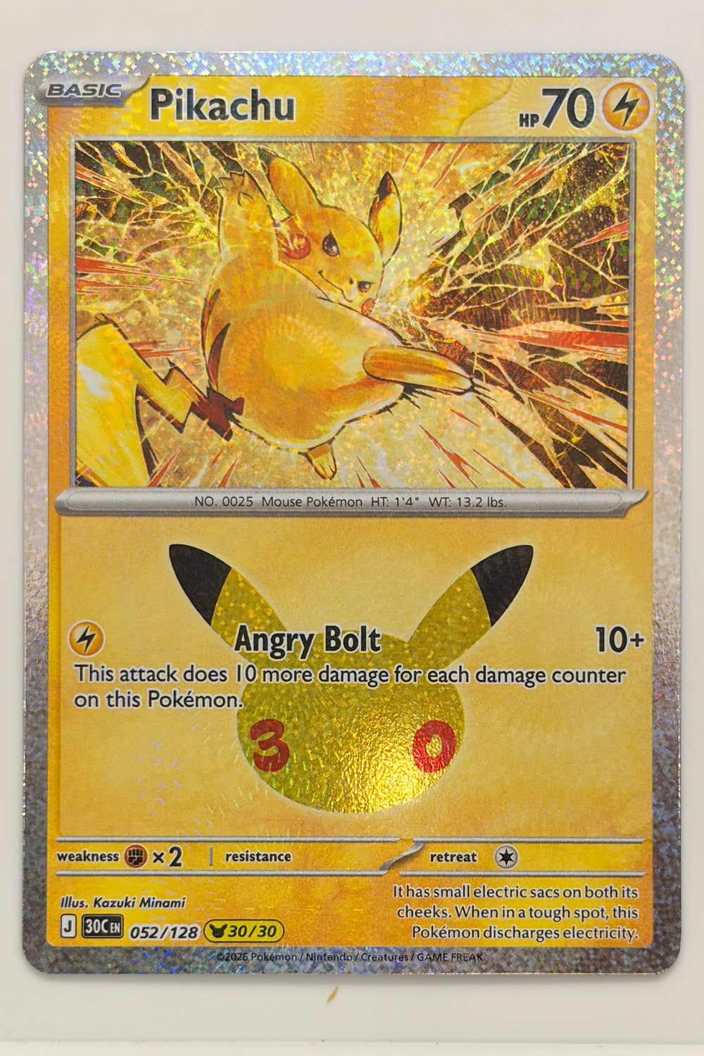 052/128 Pikachu - Pikachu Rare