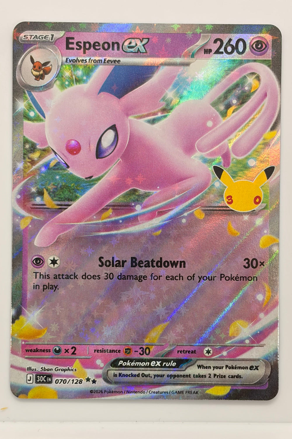 070/128 Espeon ex - Double Rare
