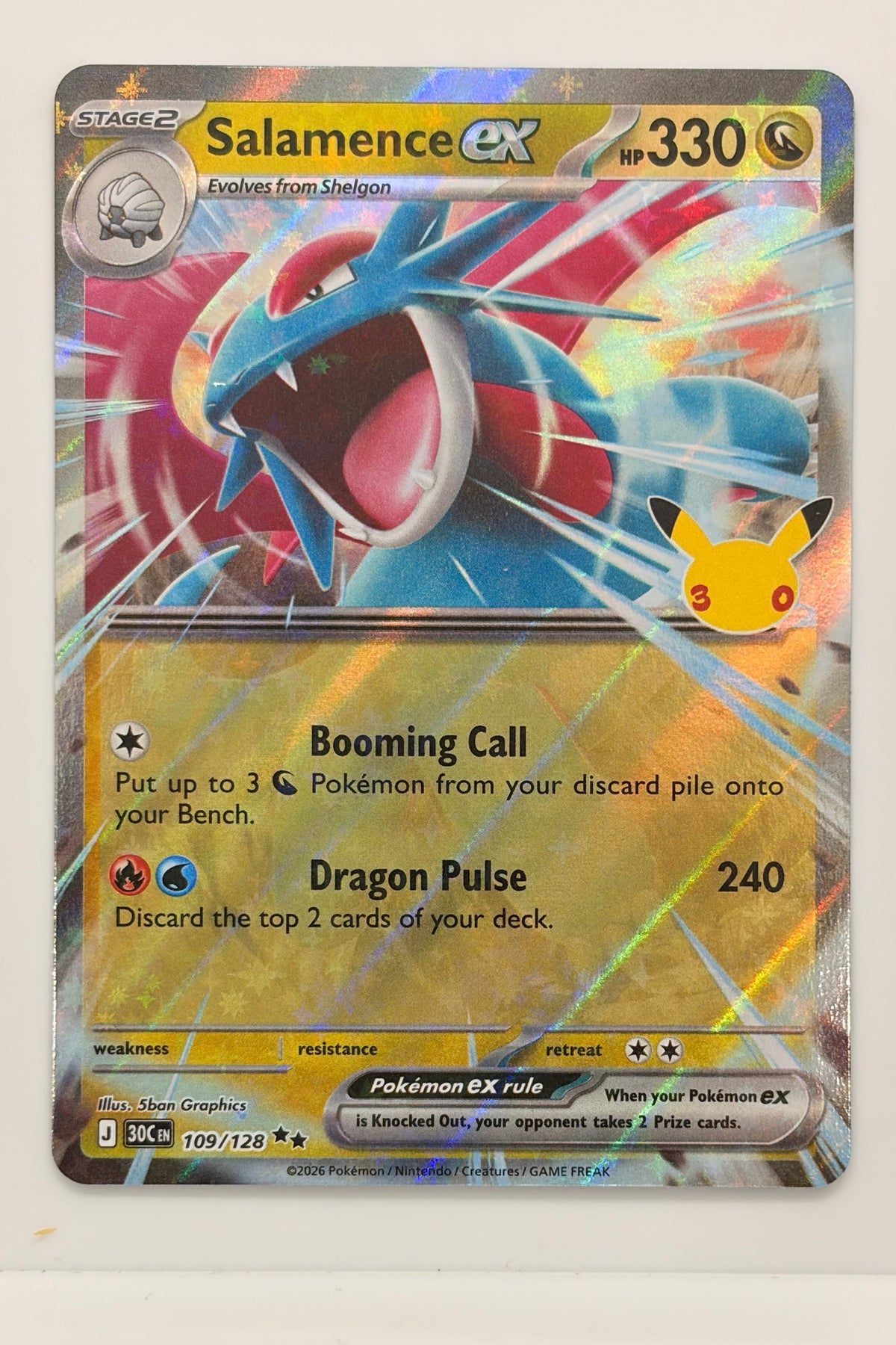 109/128 Salamence ex - Double Rare