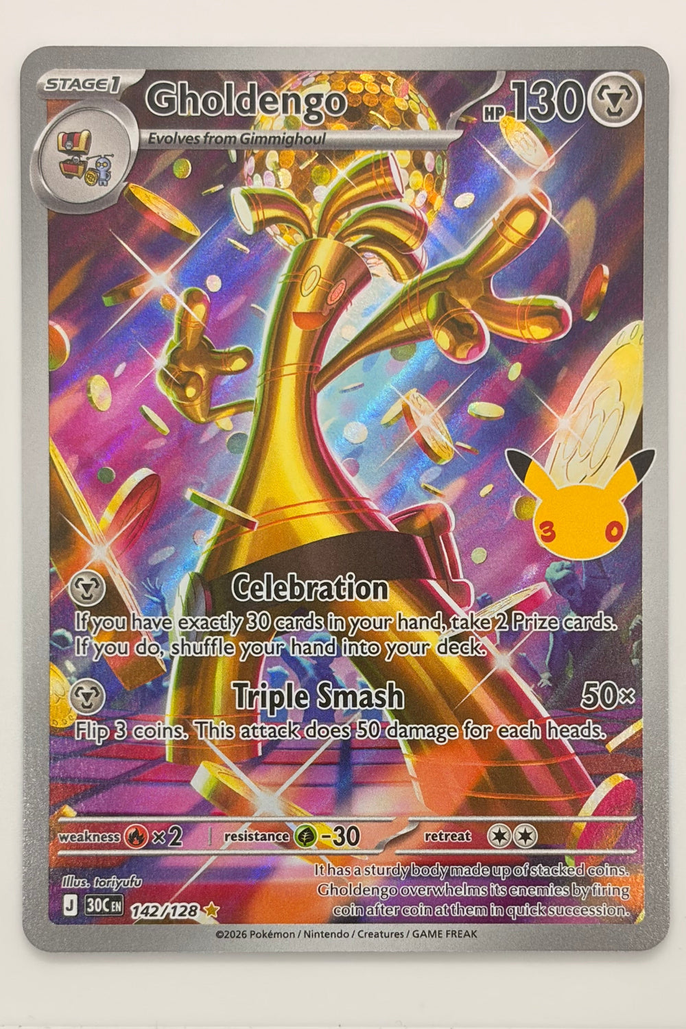 142/128 Gholdengo - Illustration Rare