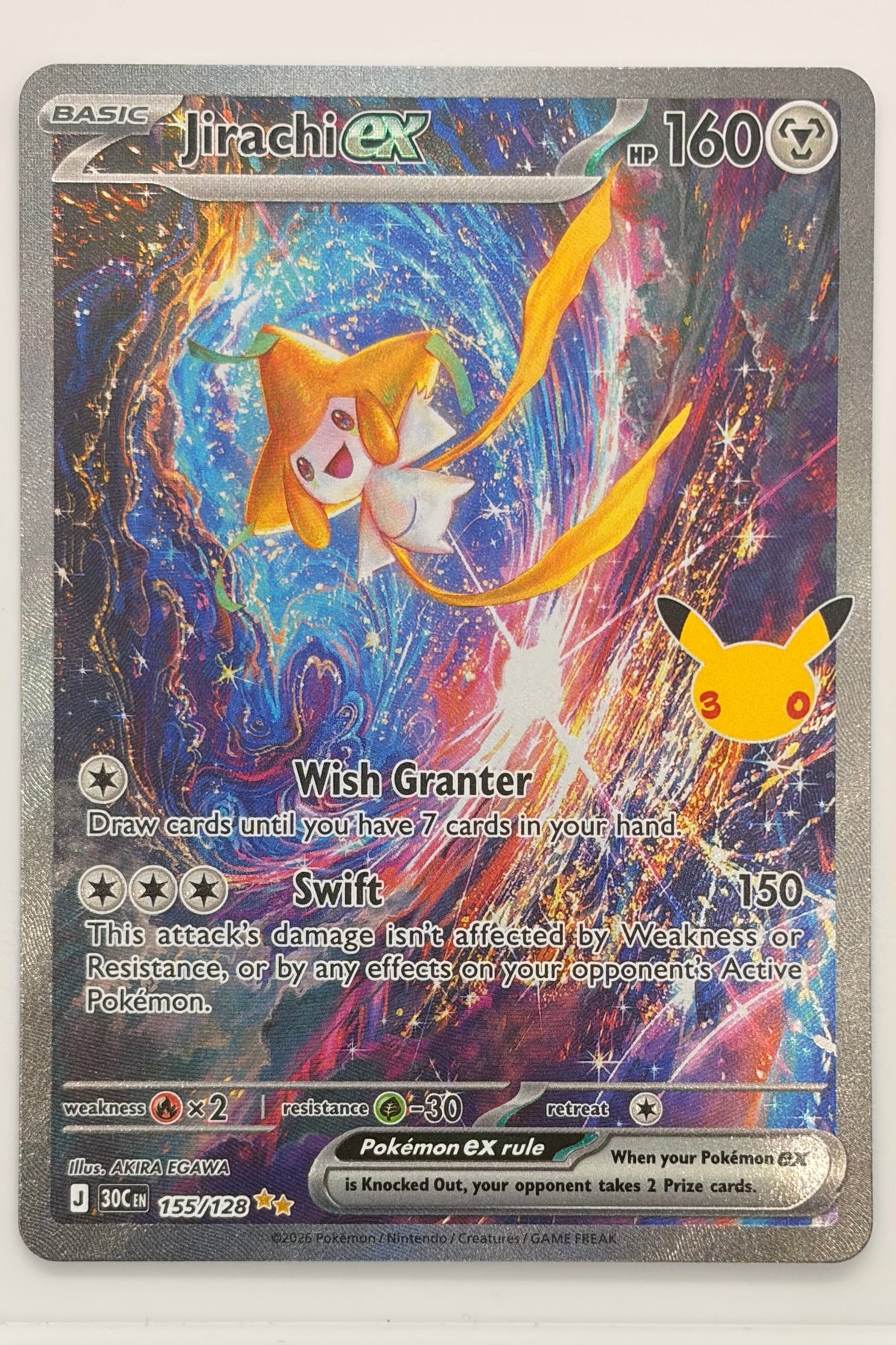 155/128 Jirachi ex - Special Illustration Rare