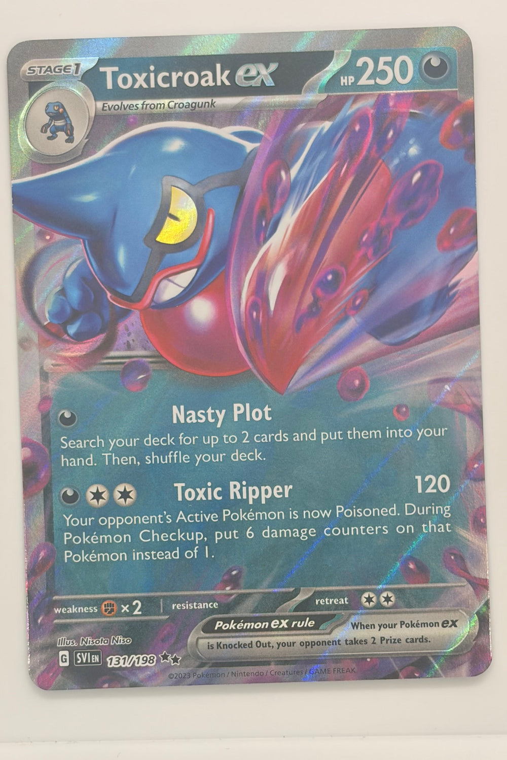 131/198 Toxicroak ex - Double Rare
