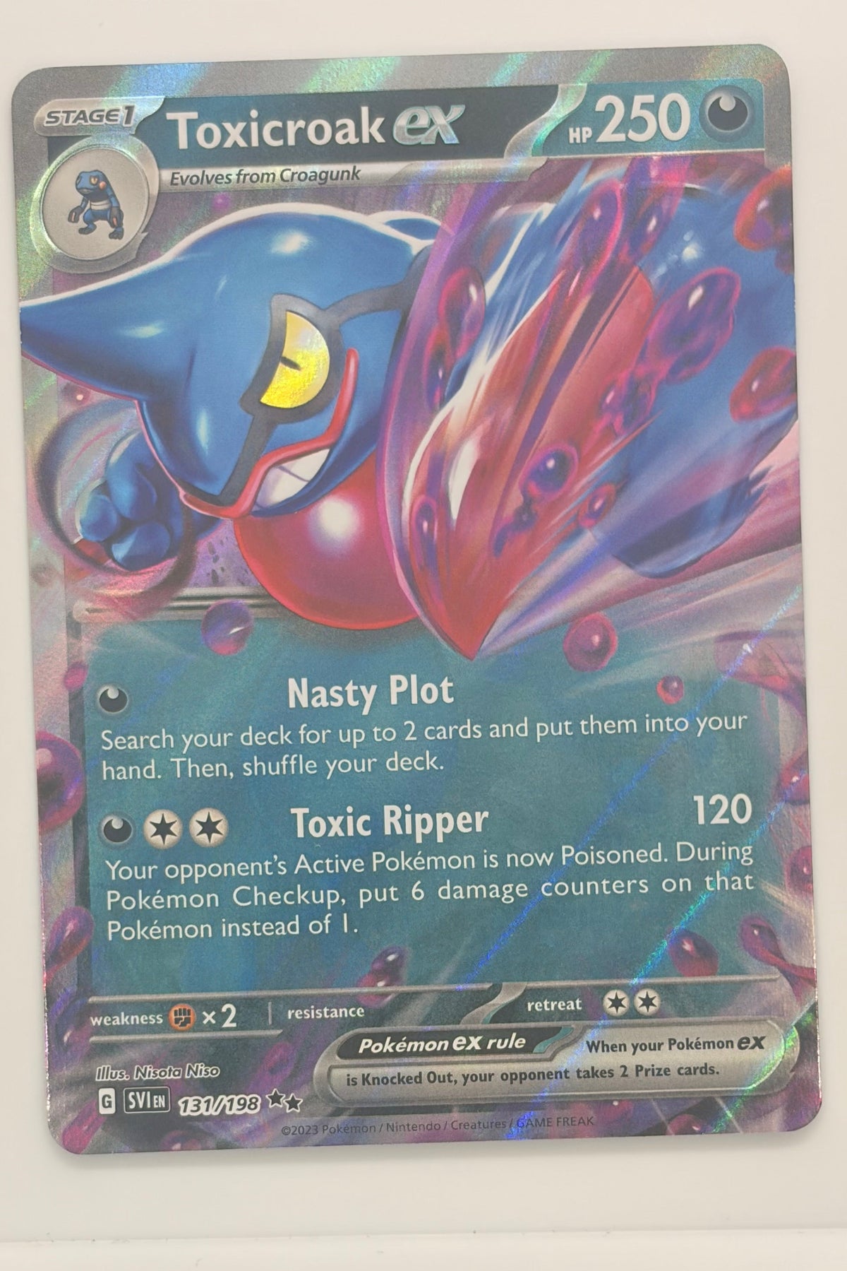 131/198 Toxicroak ex - Double Rare