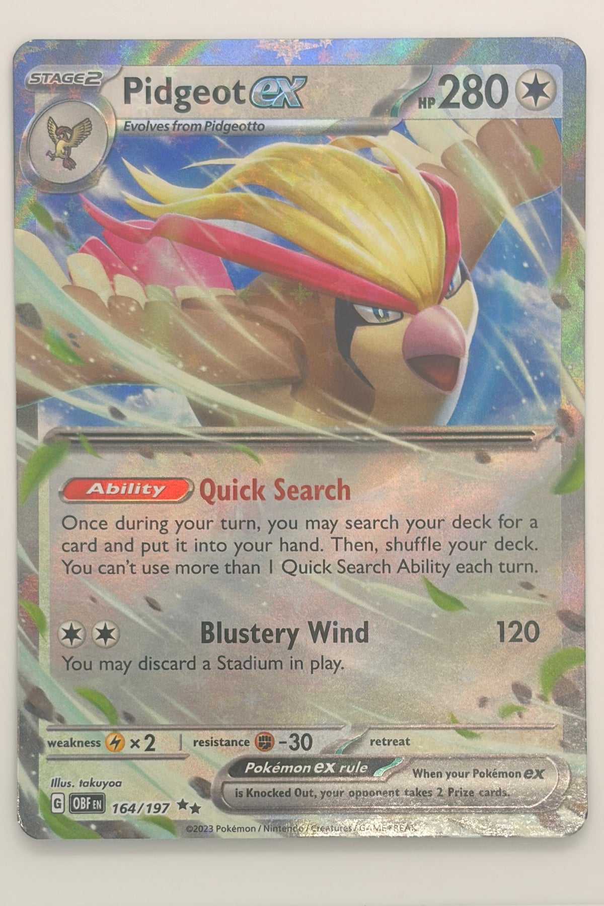 164/197 Pidgeot ex - Double Rare