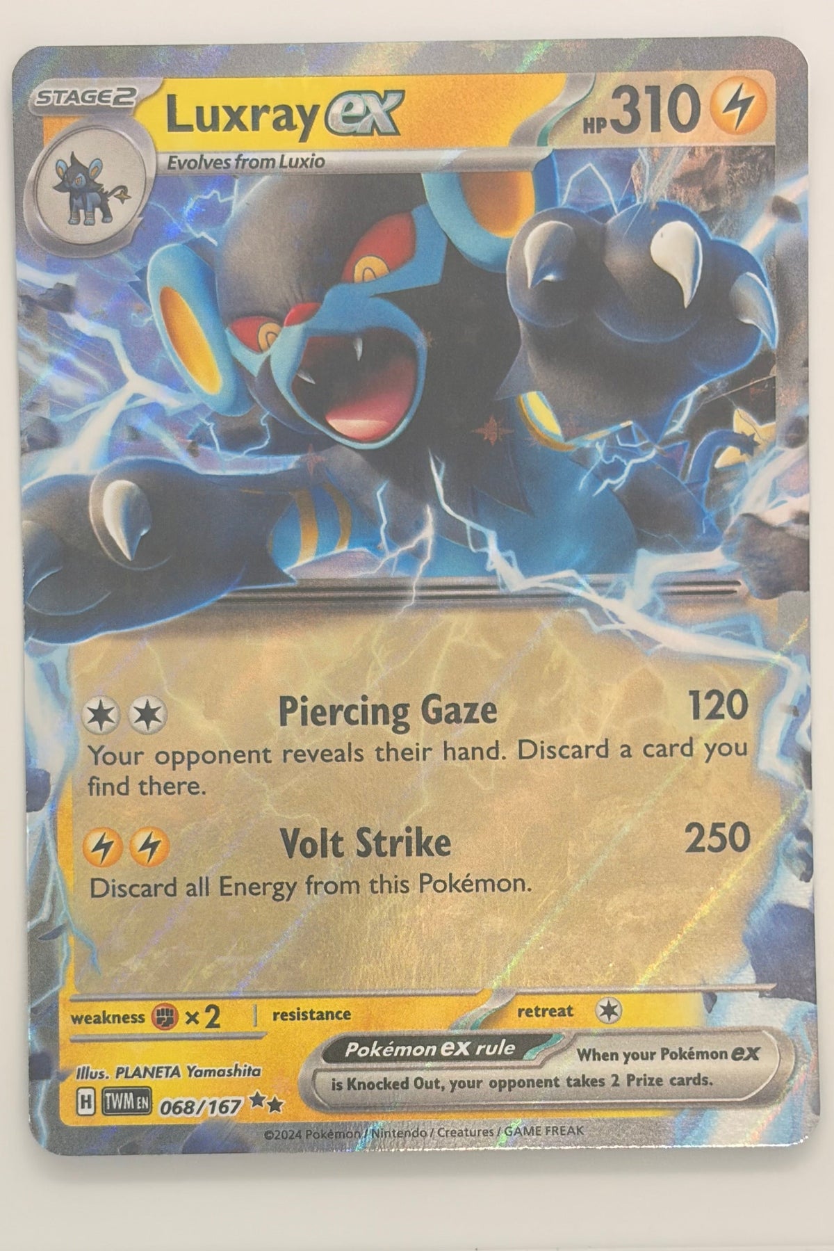 068/167 Luxray ex - Double Rare