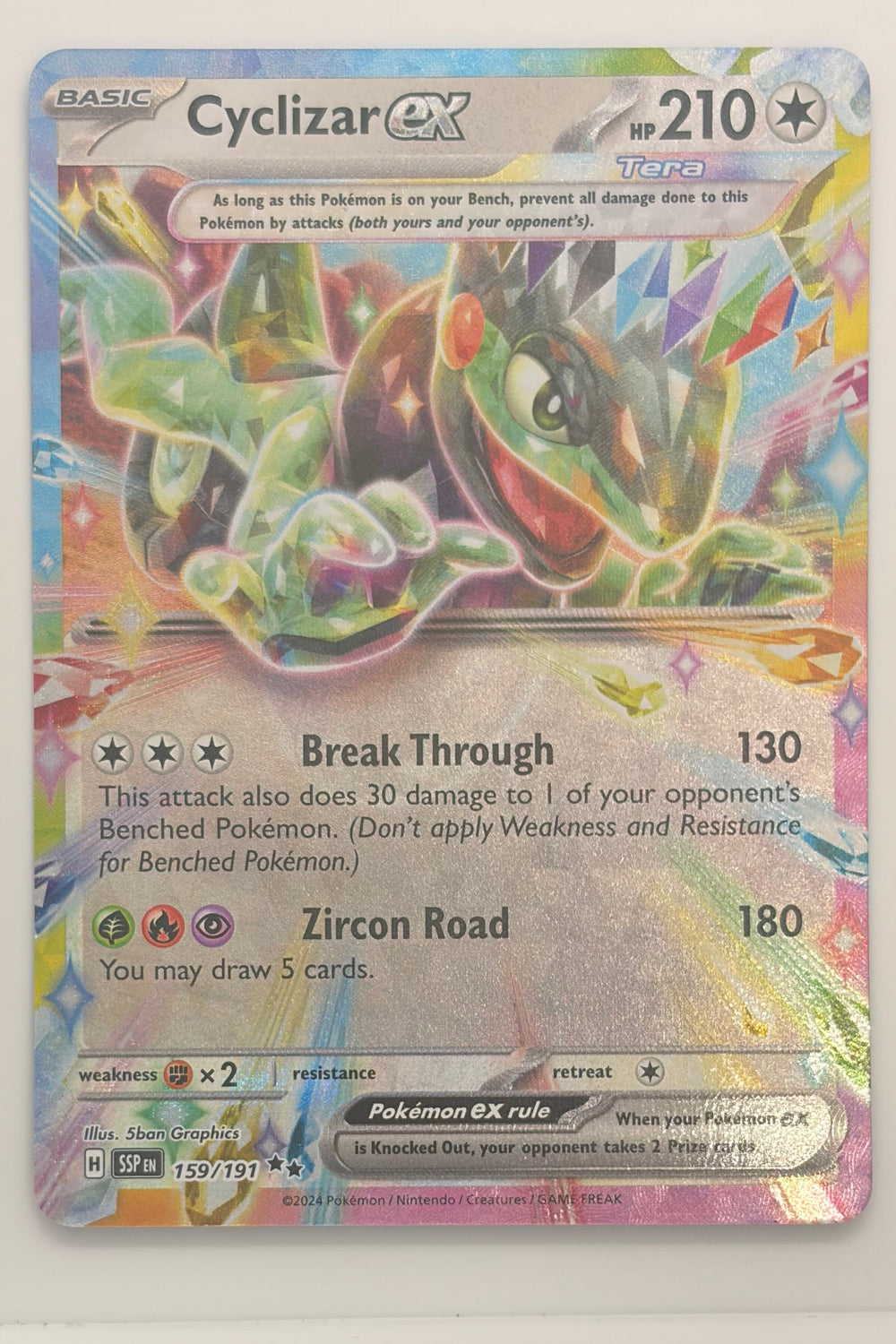 159/191 Cyclizar ex - Double Rare