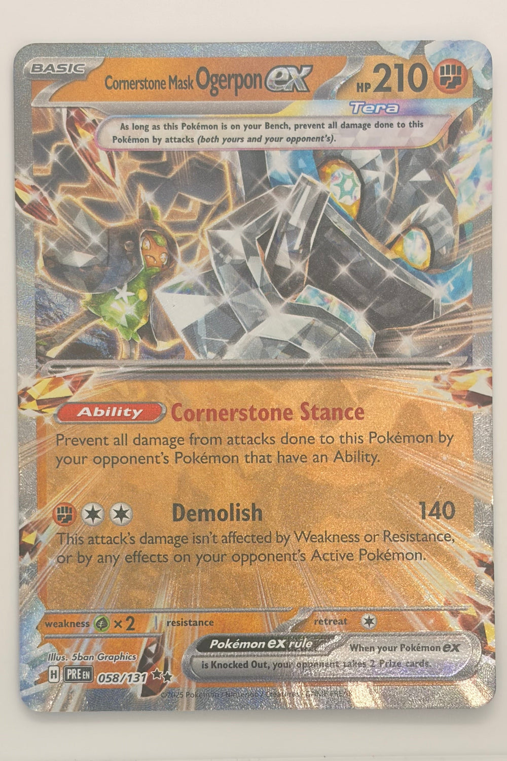 058/131 Cornerstone Mask Ogerpon ex - Double Rare