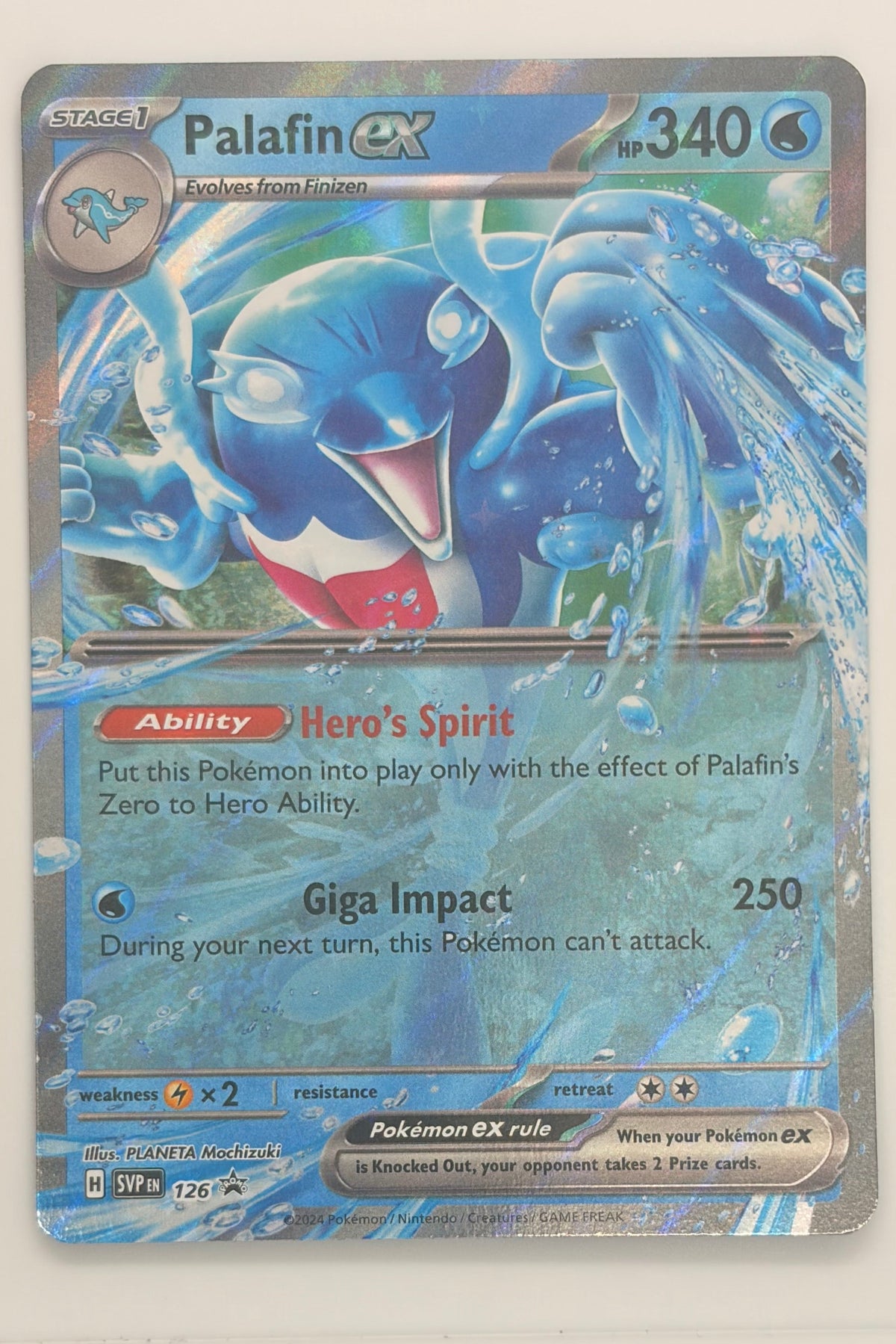 Palafin EX SVP126 -  Black Star Promo NM