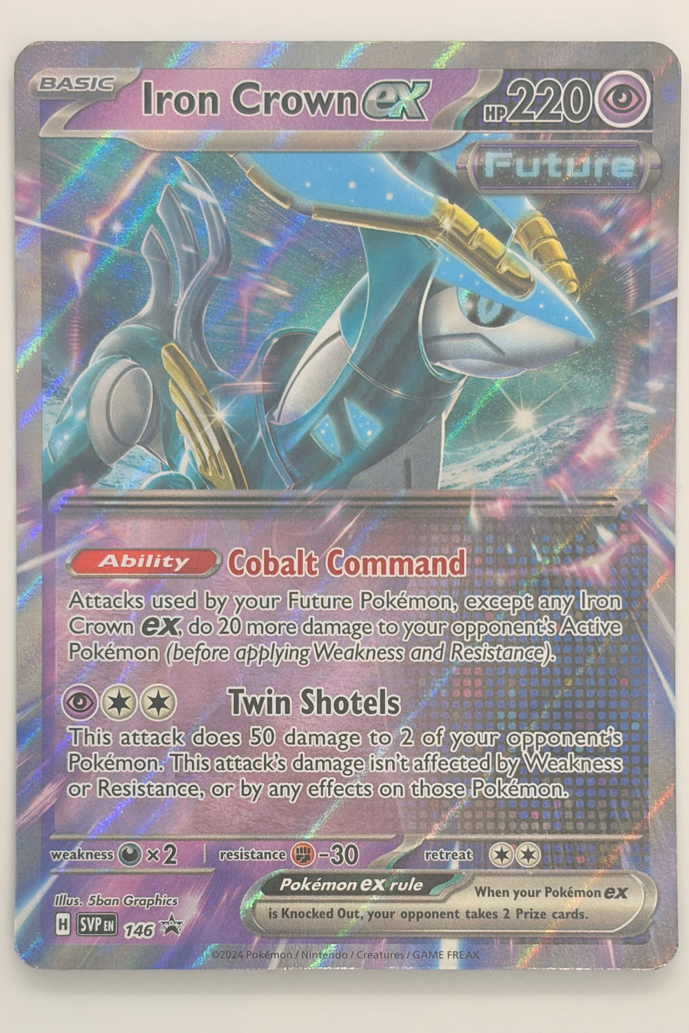 Iron Crown EX SVP 146 -  Black Star Promo NM