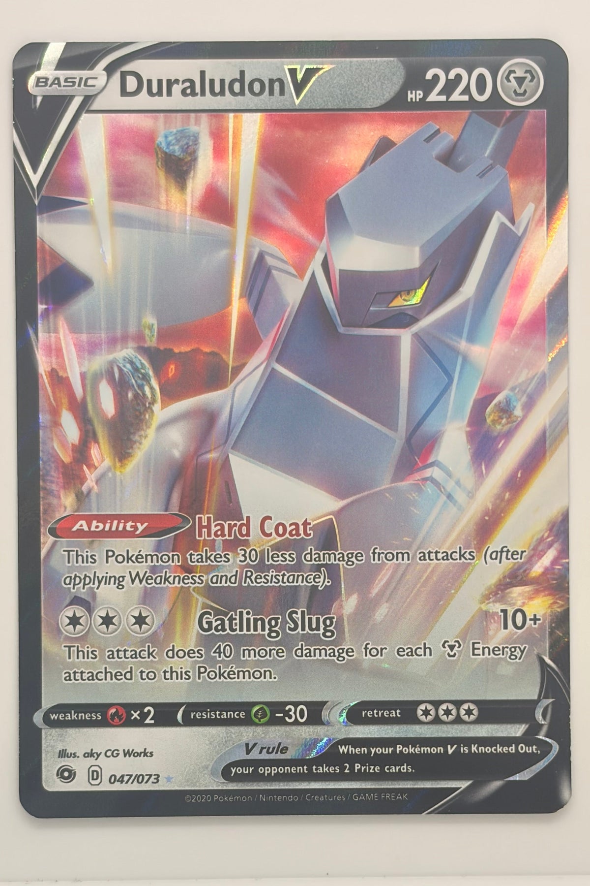 047/073 Duraludon V - Rare Holo V