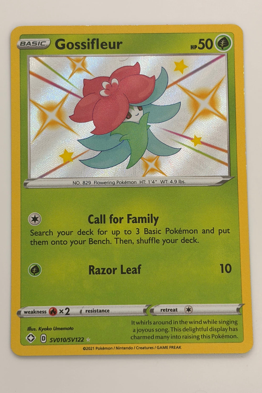 SV010/SV122 Gossifleur - Rare Shiny