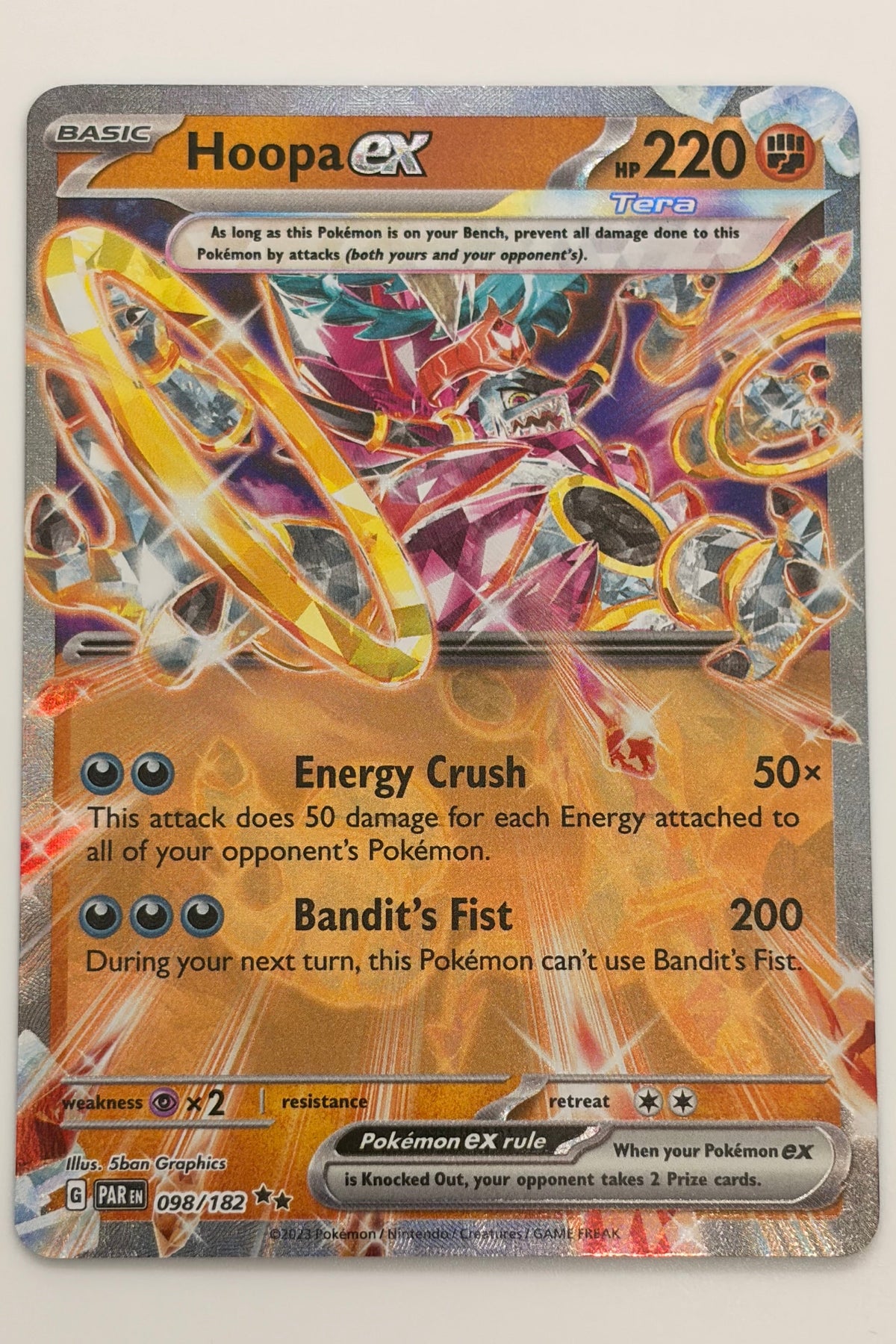 098/182 Hoopa ex - Double Rare
