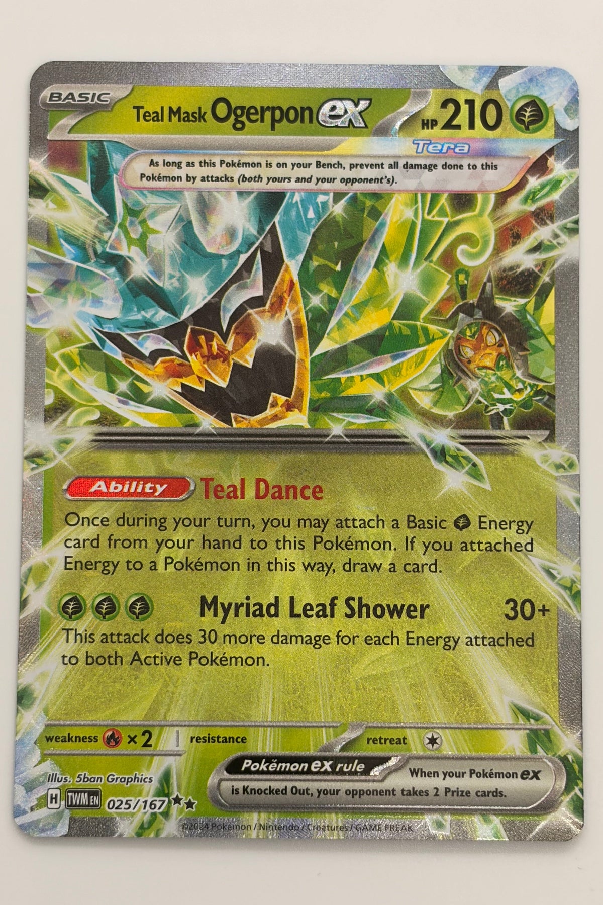 025/167 Teal Mask Ogerpon ex - Double Rare