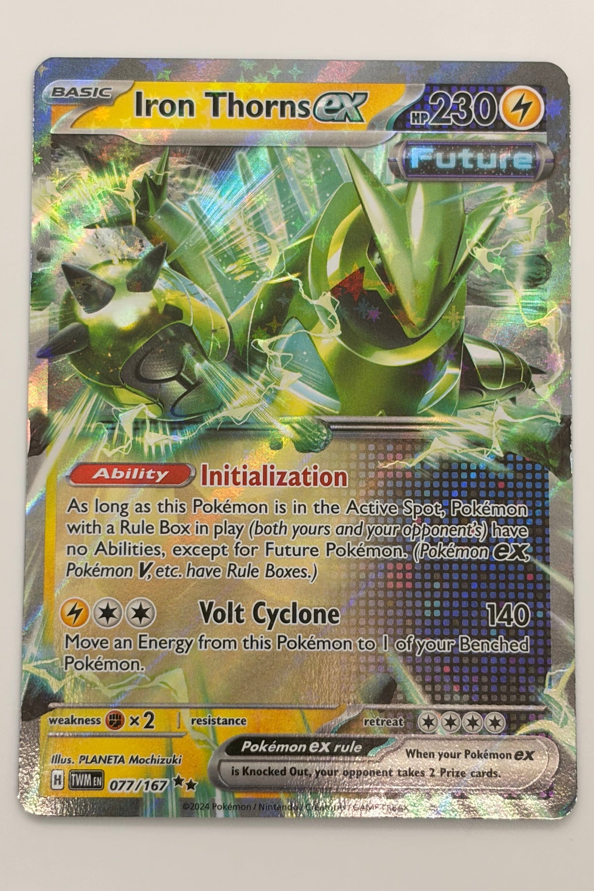 077/167 Iron Thorns ex - Double Rare