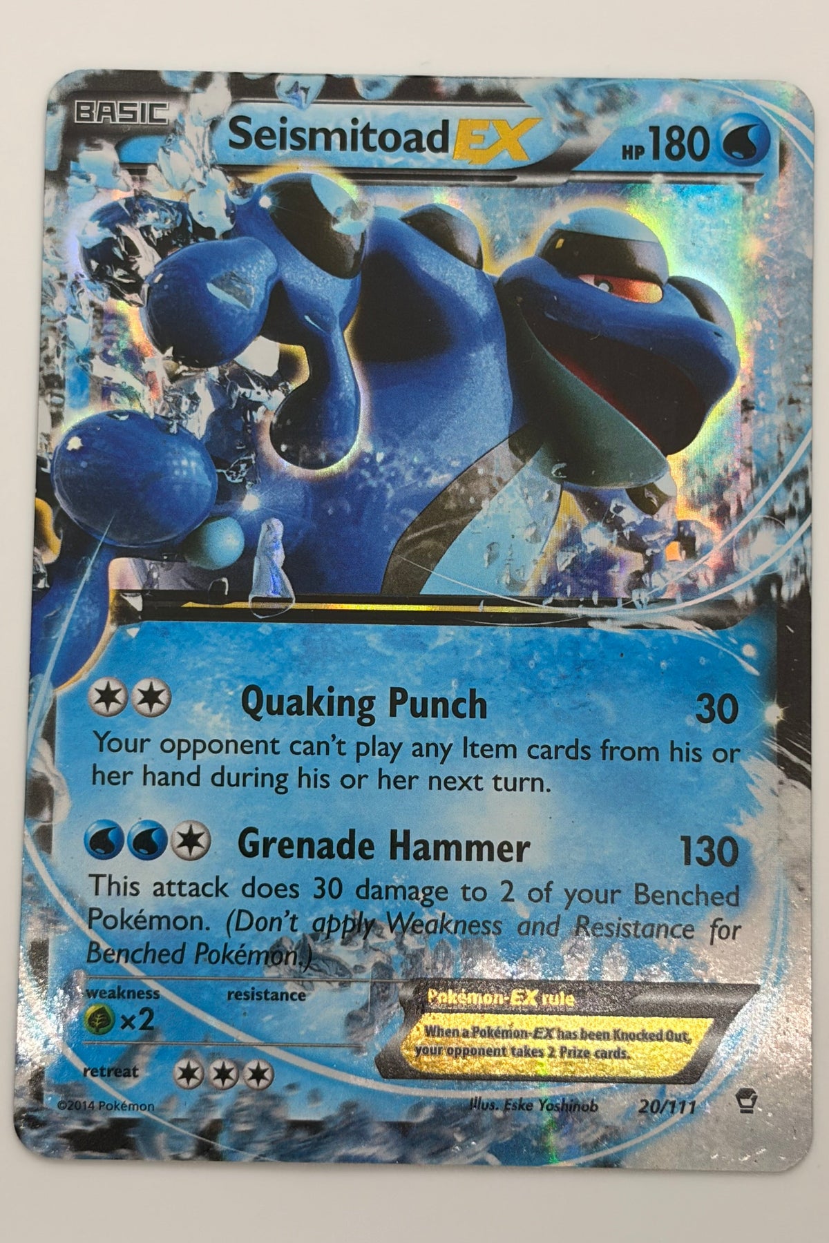 Seismitoad EX 20/111 XY -Furious Fist LP