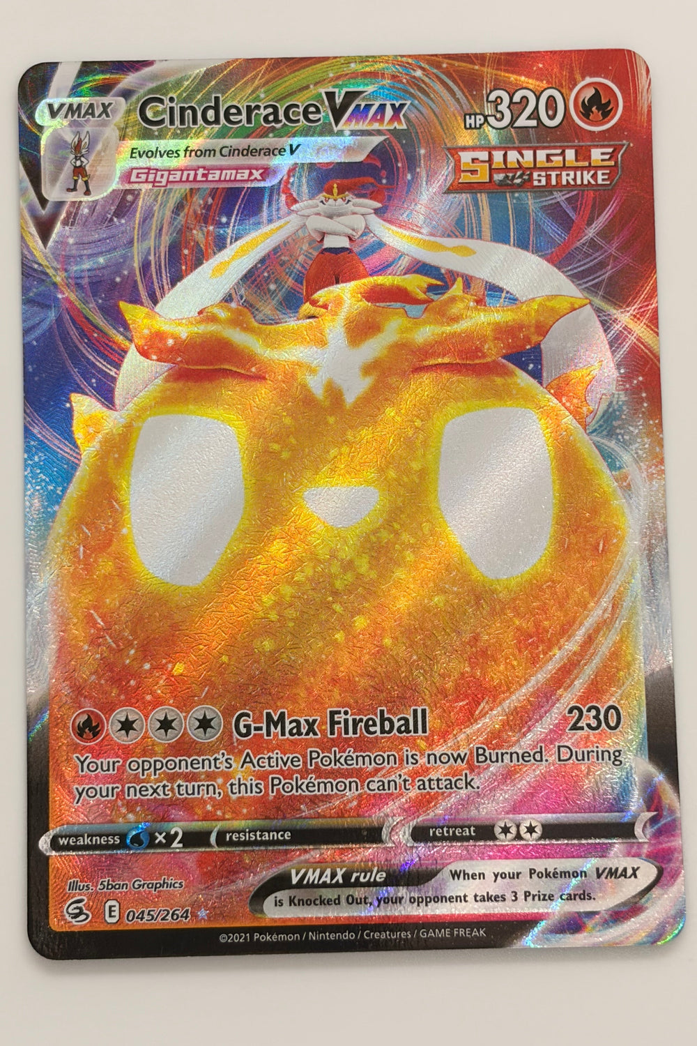 045/264 Cinderace VMAX - Rare Holo VMAX
