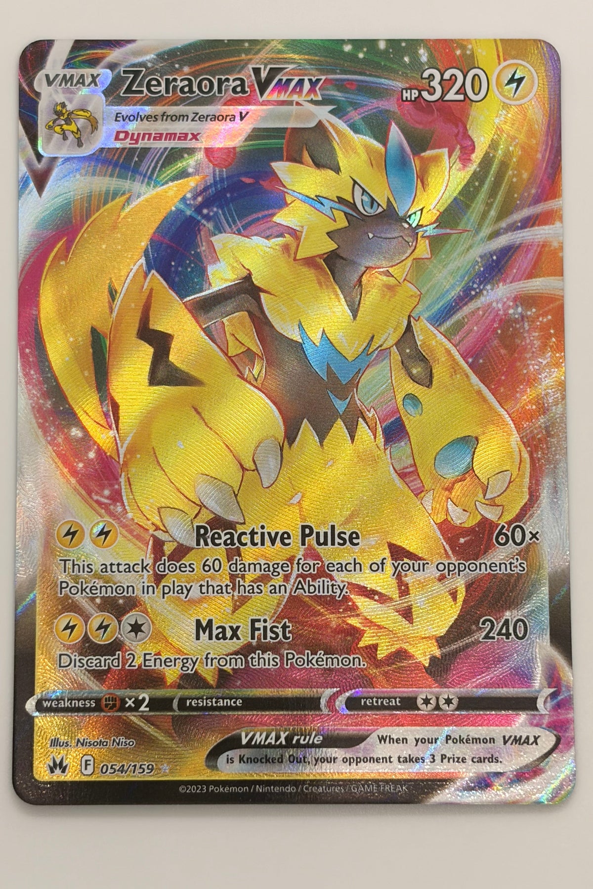 054/159 Zeraora VMAX - Holo Rare VMAX