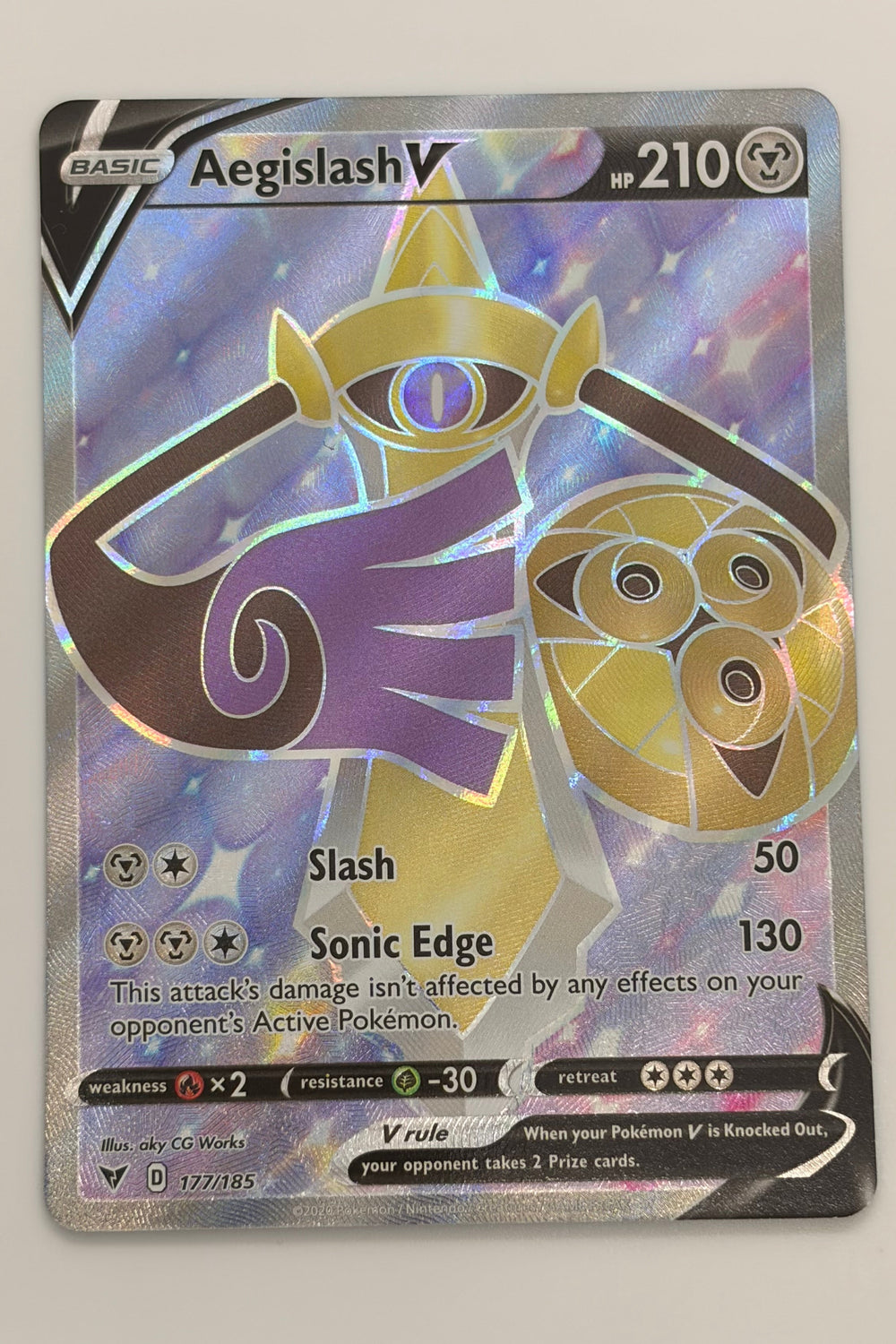 177/185 Aegislash V - Rare Ultra
