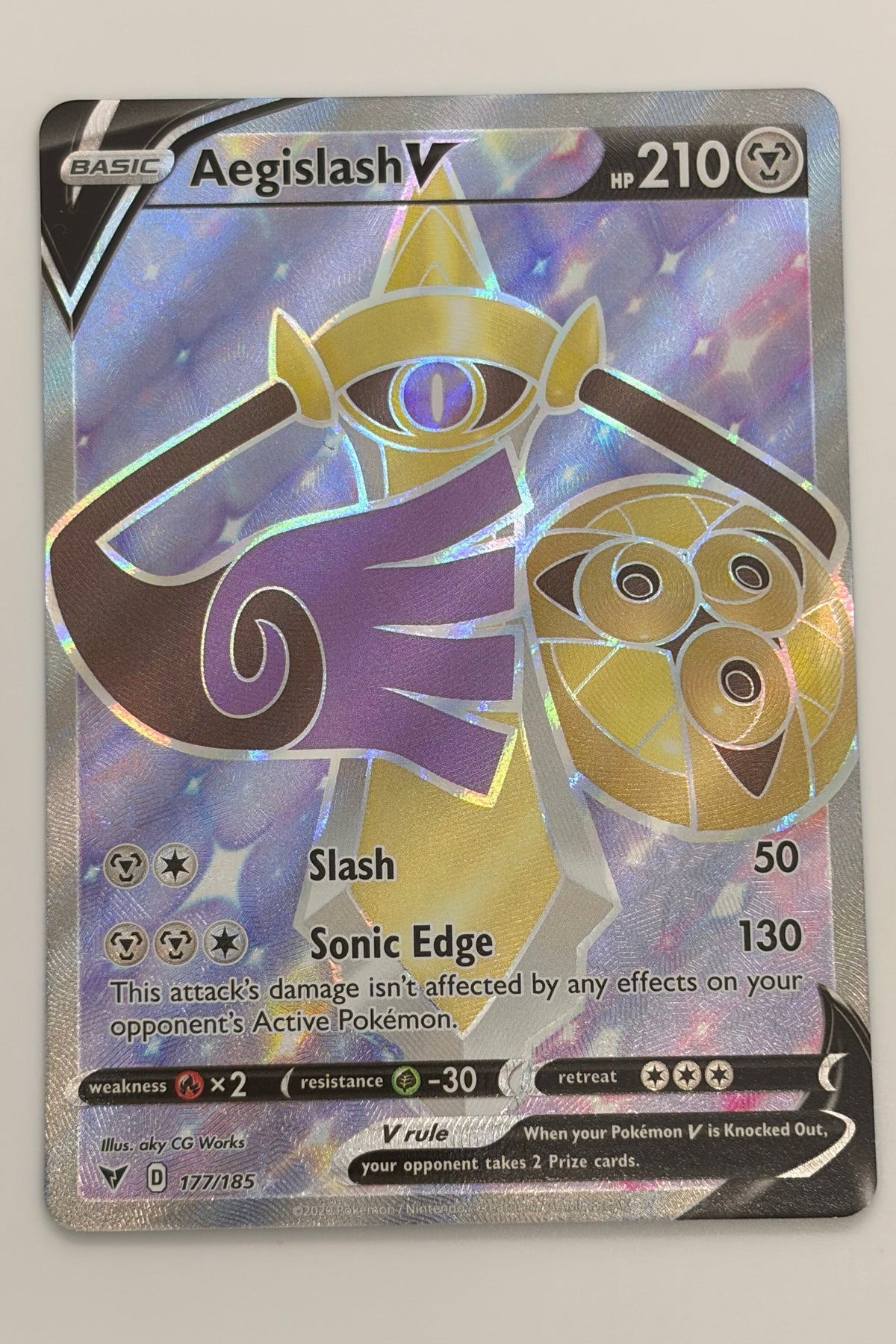 177/185 Aegislash V - Rare Ultra
