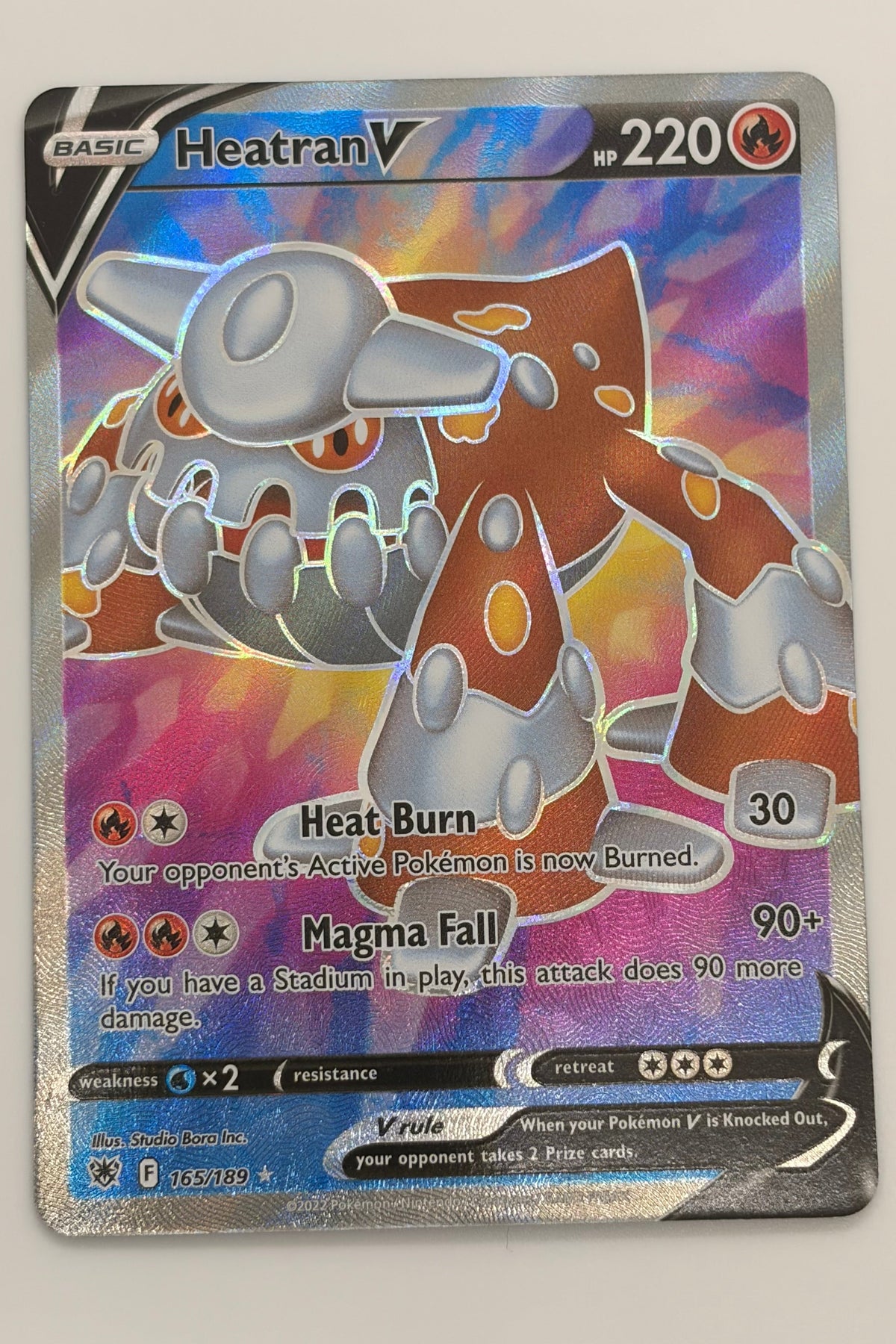 165/189 Heatran V - Rare Ultra