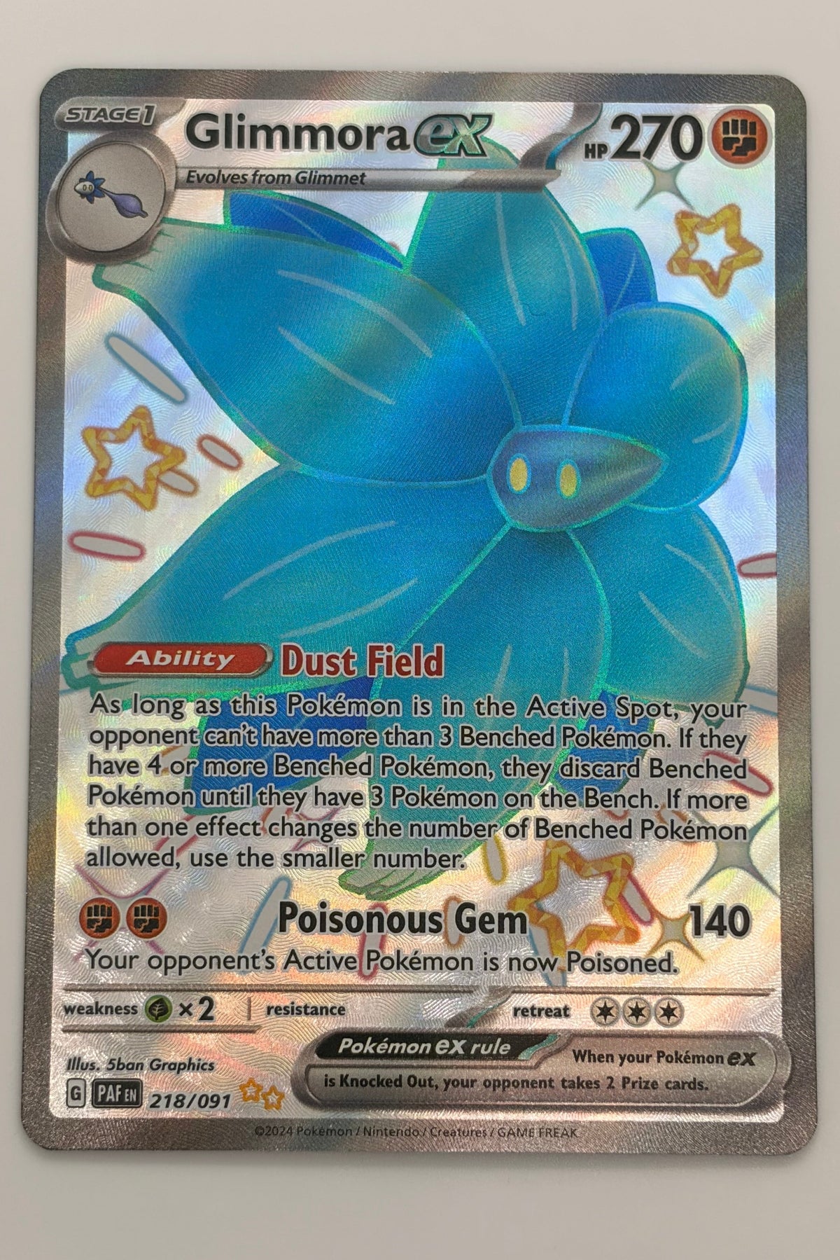 218/091 Glimmora ex - Shiny Ultra Rare