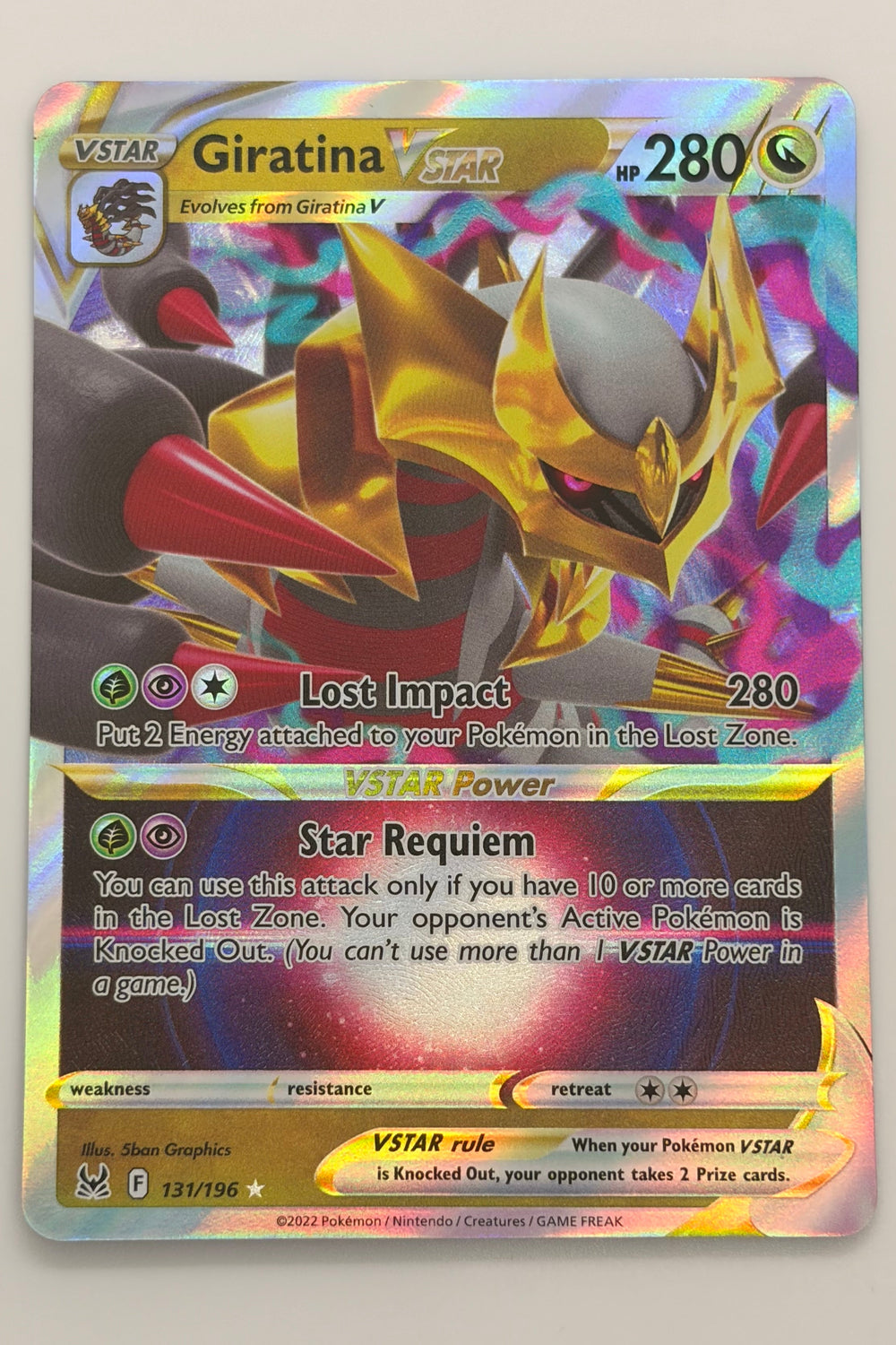 131/196 Giratina VSTAR - Holo Rare VSTAR