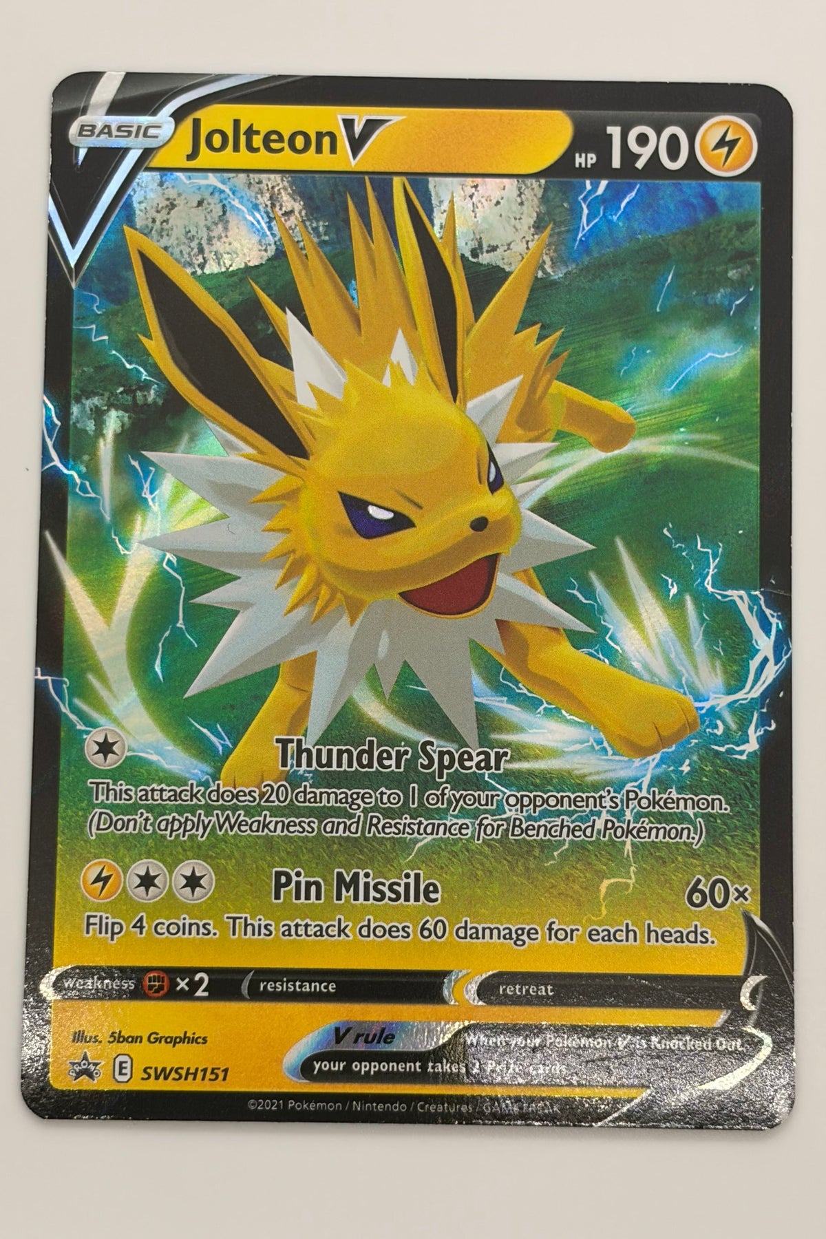 Jolteon V SWSH151 - Black Star Promo NM
