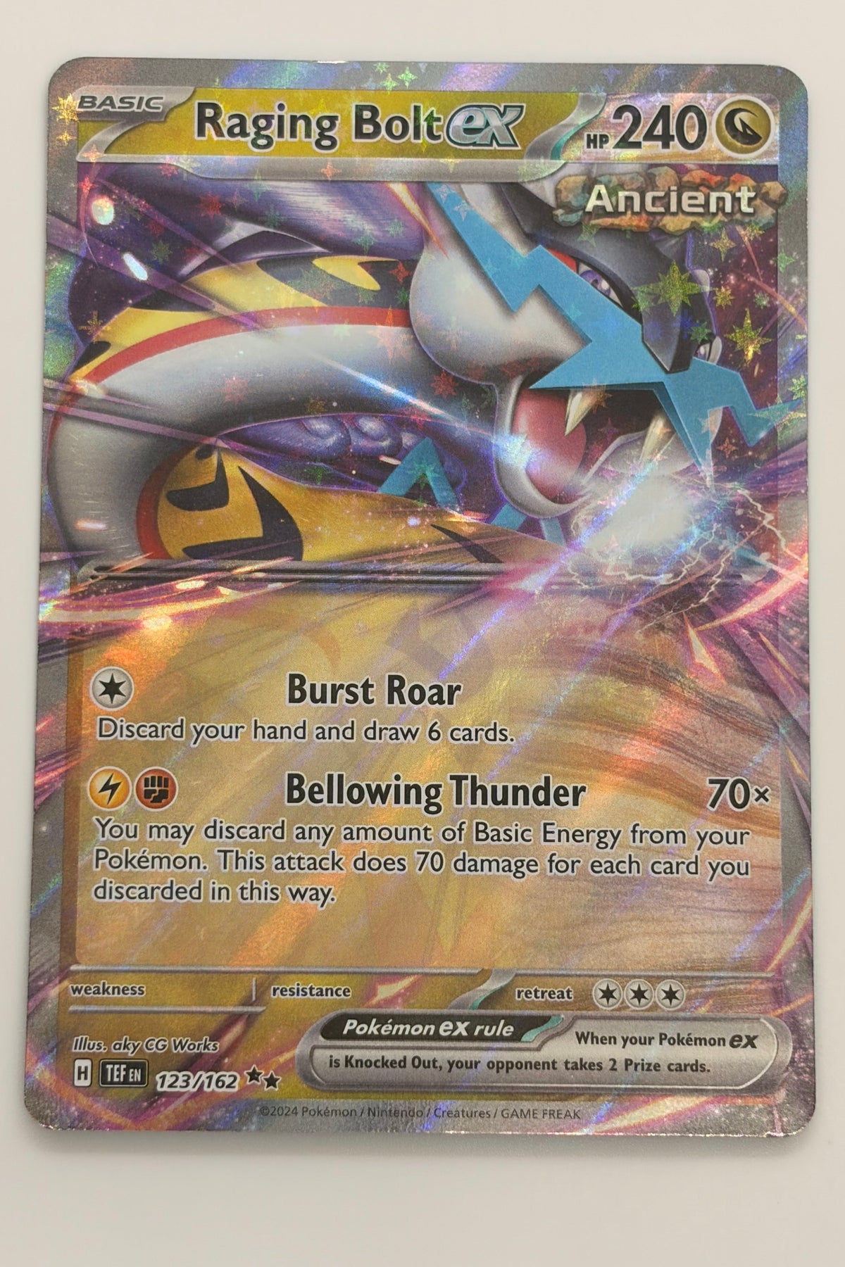 123/162 Raging Bolt ex - Double Rare