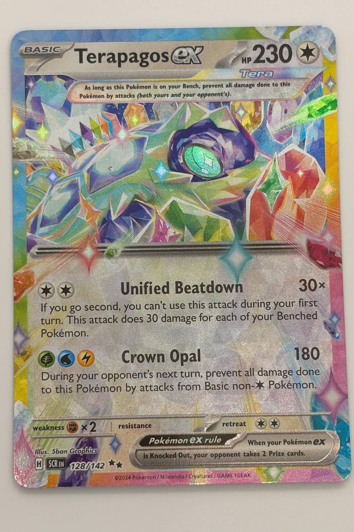 128/142 Terapagos ex - Double Rare