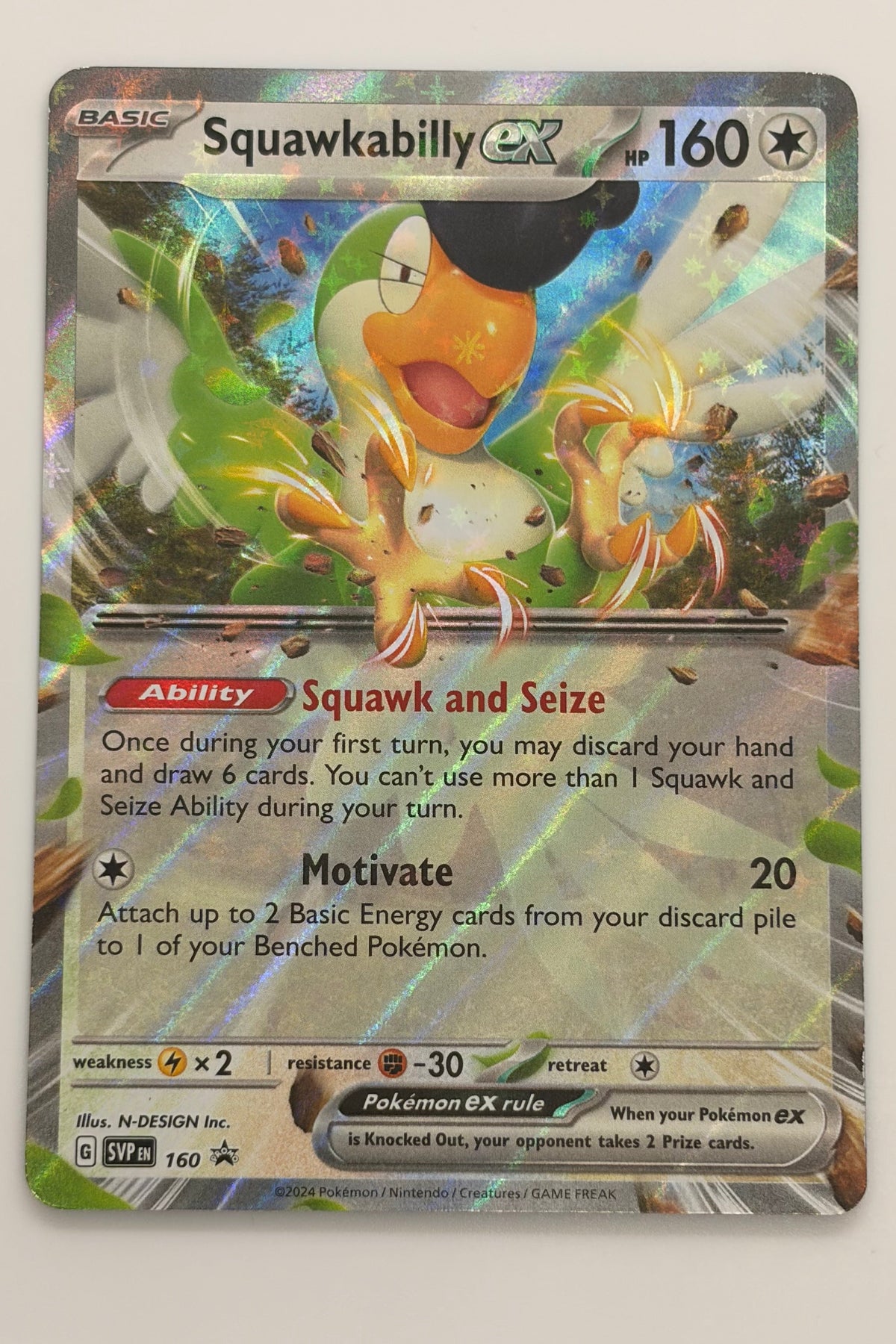 Squawkabilly EX SVP 160 -  Black Star Promo NM