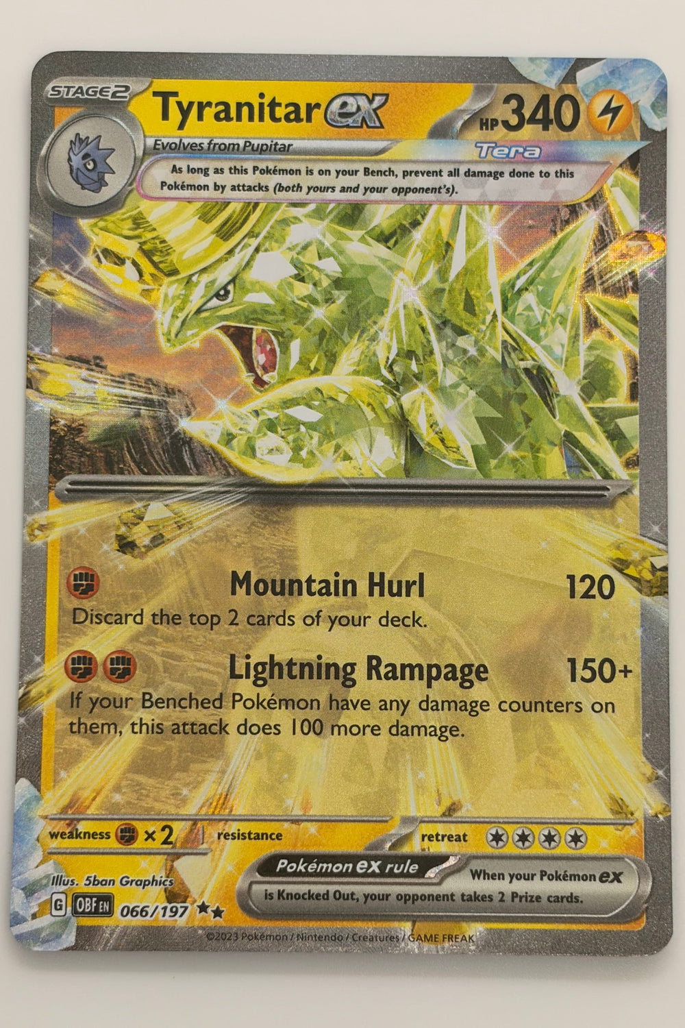 066/197 Tyranitar ex - Double Rare