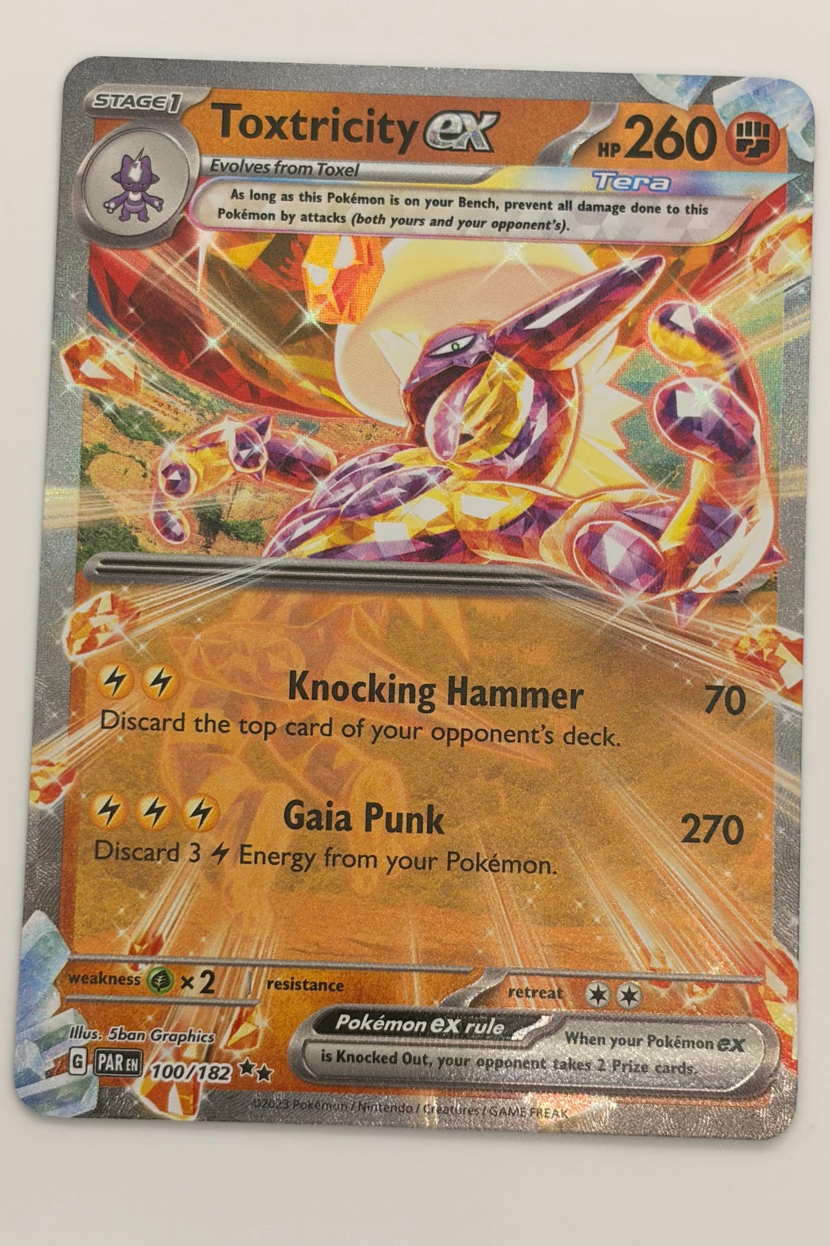 100/182 Toxtricity ex - Double Rare