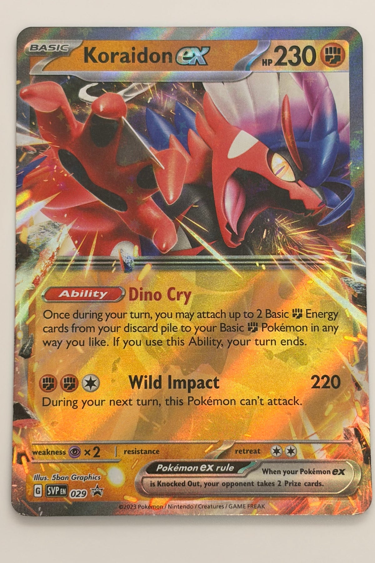 Koraidon EX SVP 029 -  Black Star Promo NM