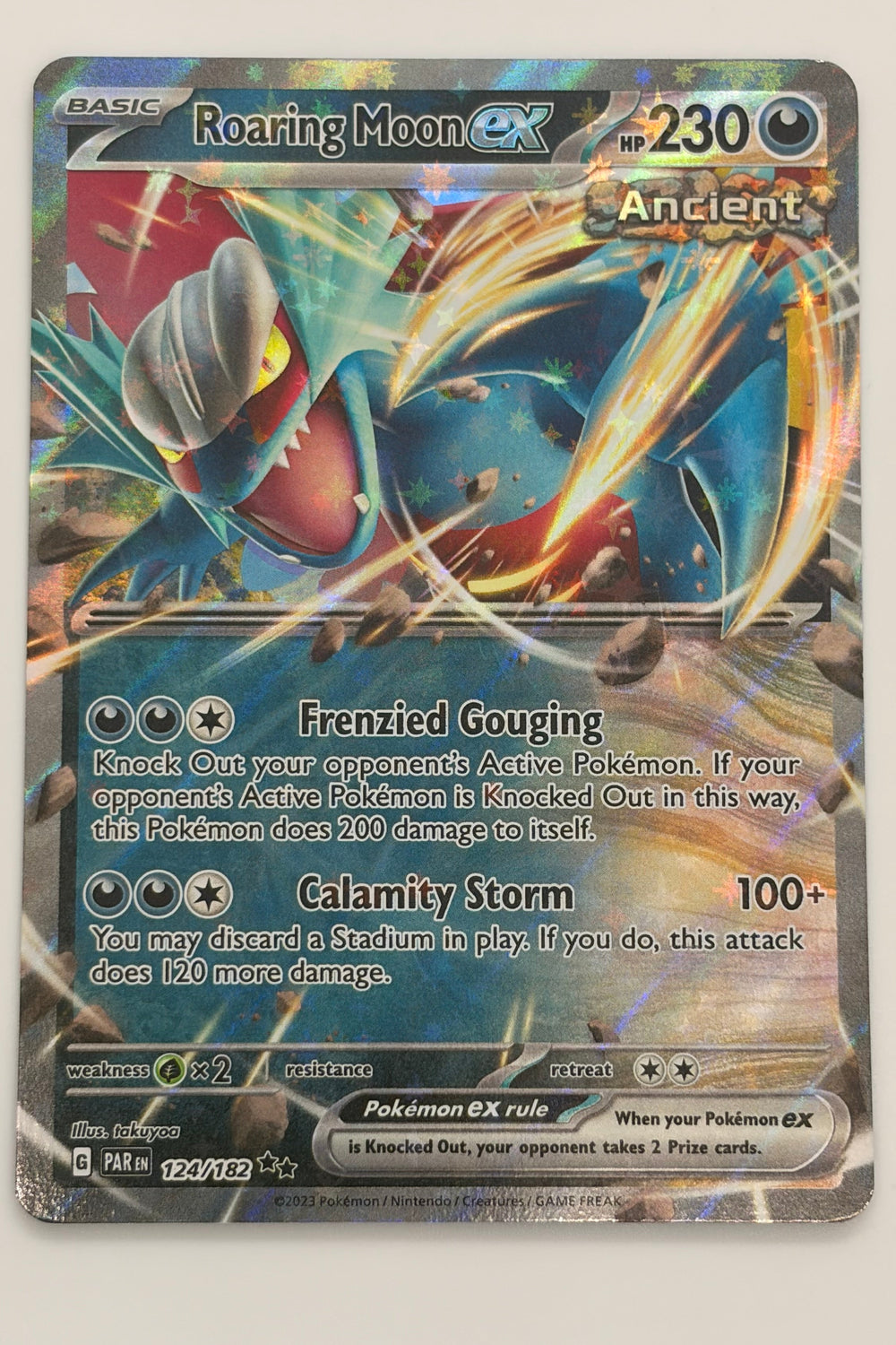 124/182 Roaring Moon ex - Double Rare