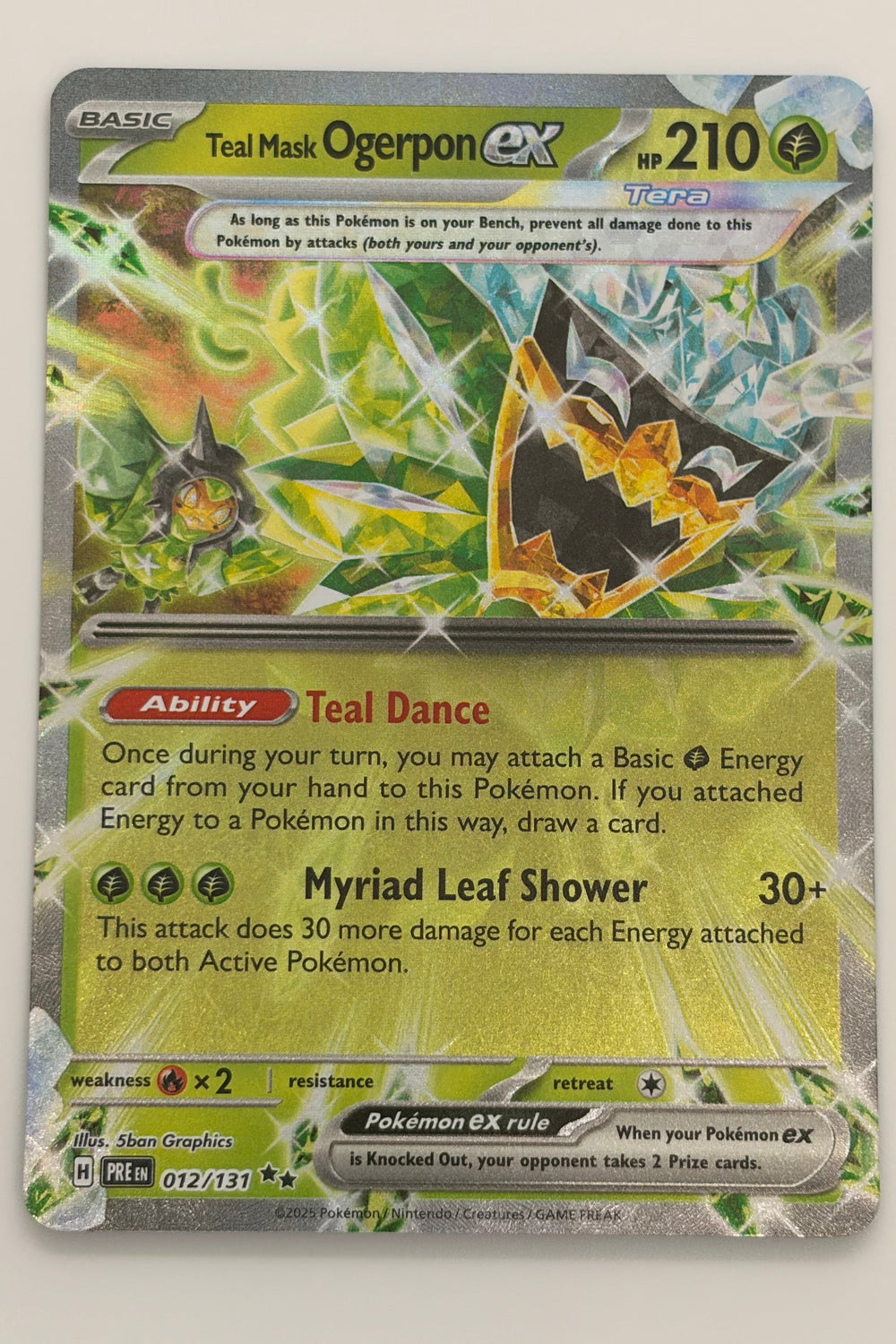 012/131 Teal Mask Ogerpon ex - Double Rare