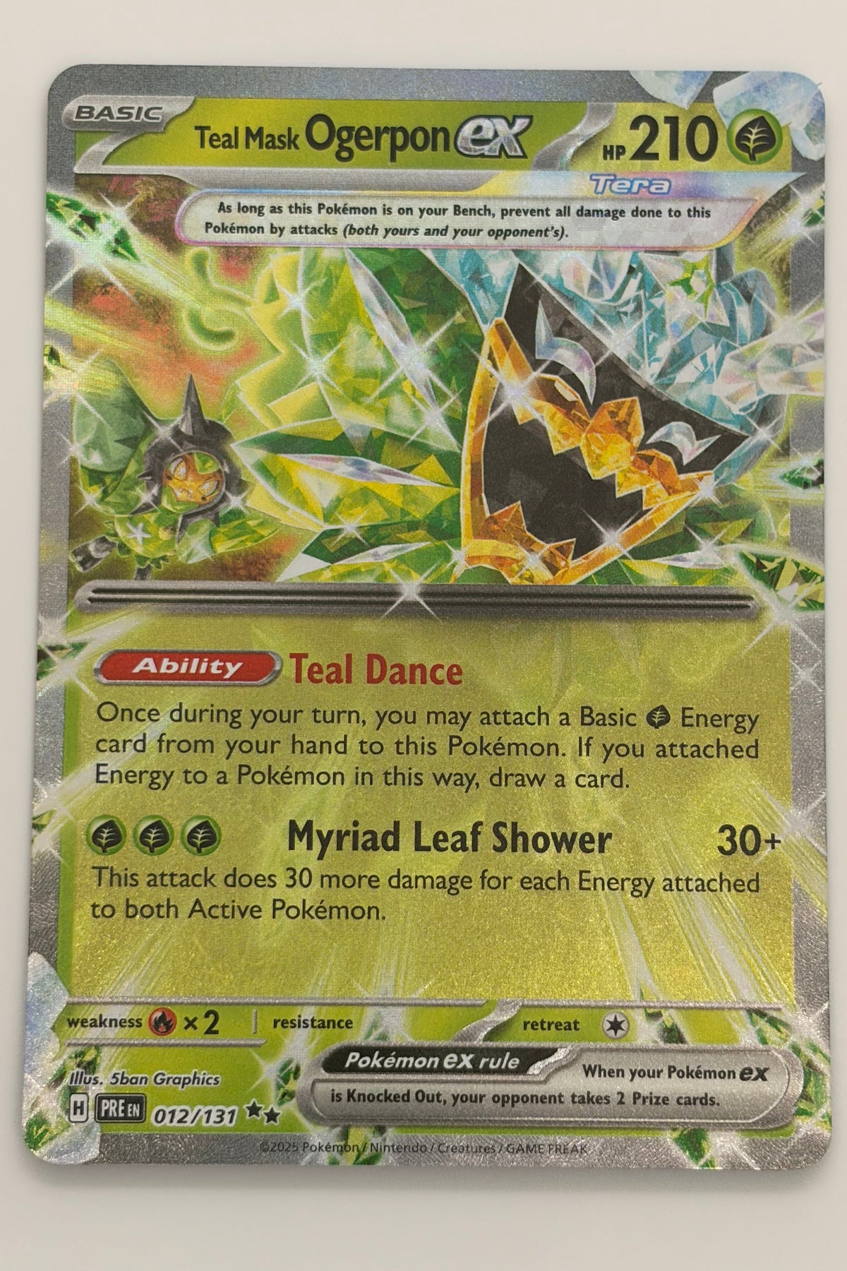 012/131 Teal Mask Ogerpon ex - Double Rare