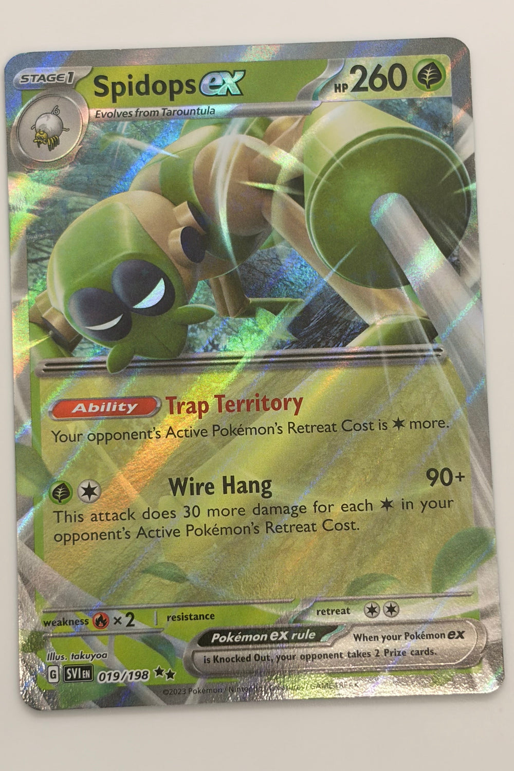 019/198 Spidops ex - Double Rare
