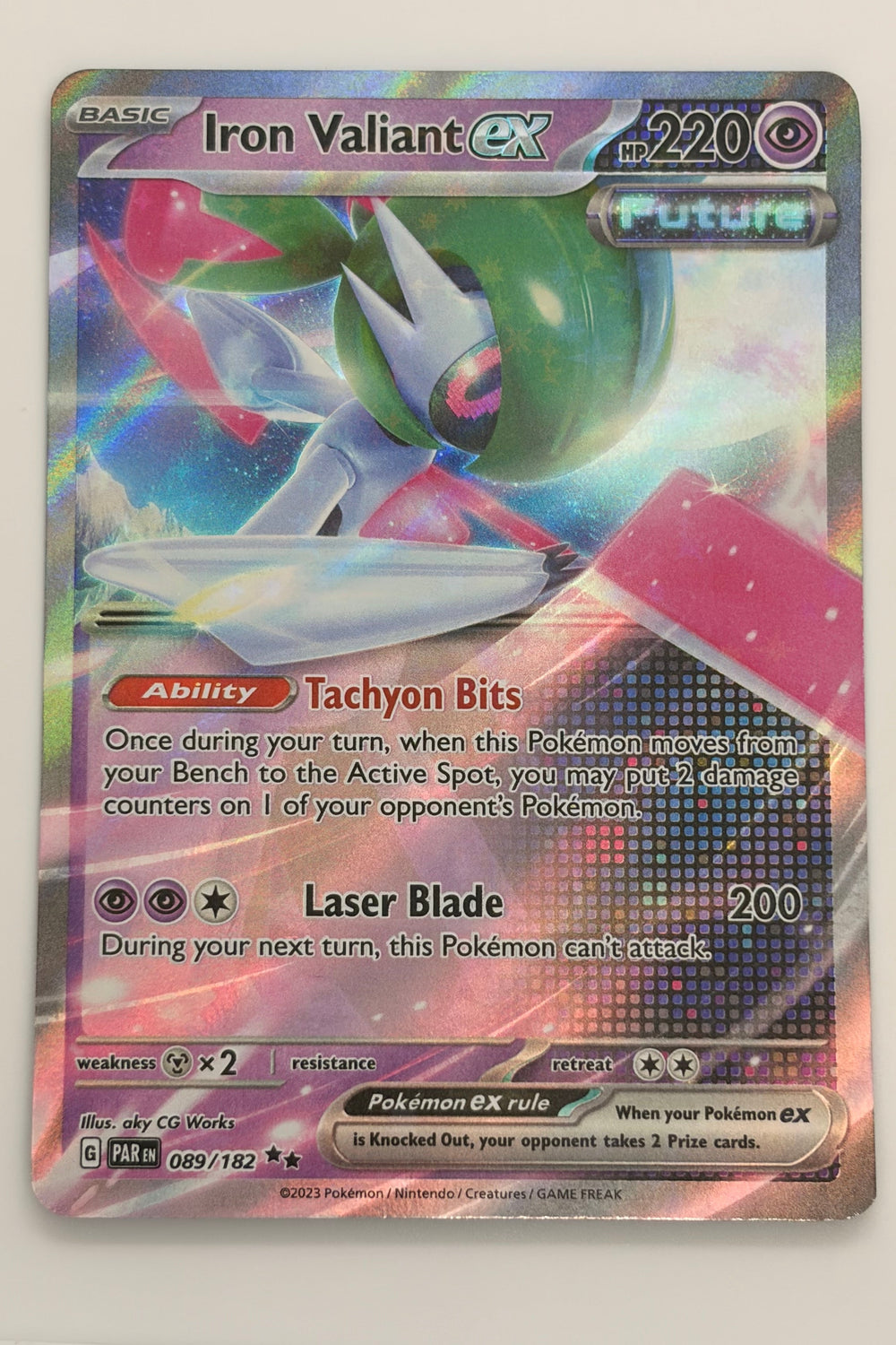 089/182 Iron Valiant ex - Double Rare