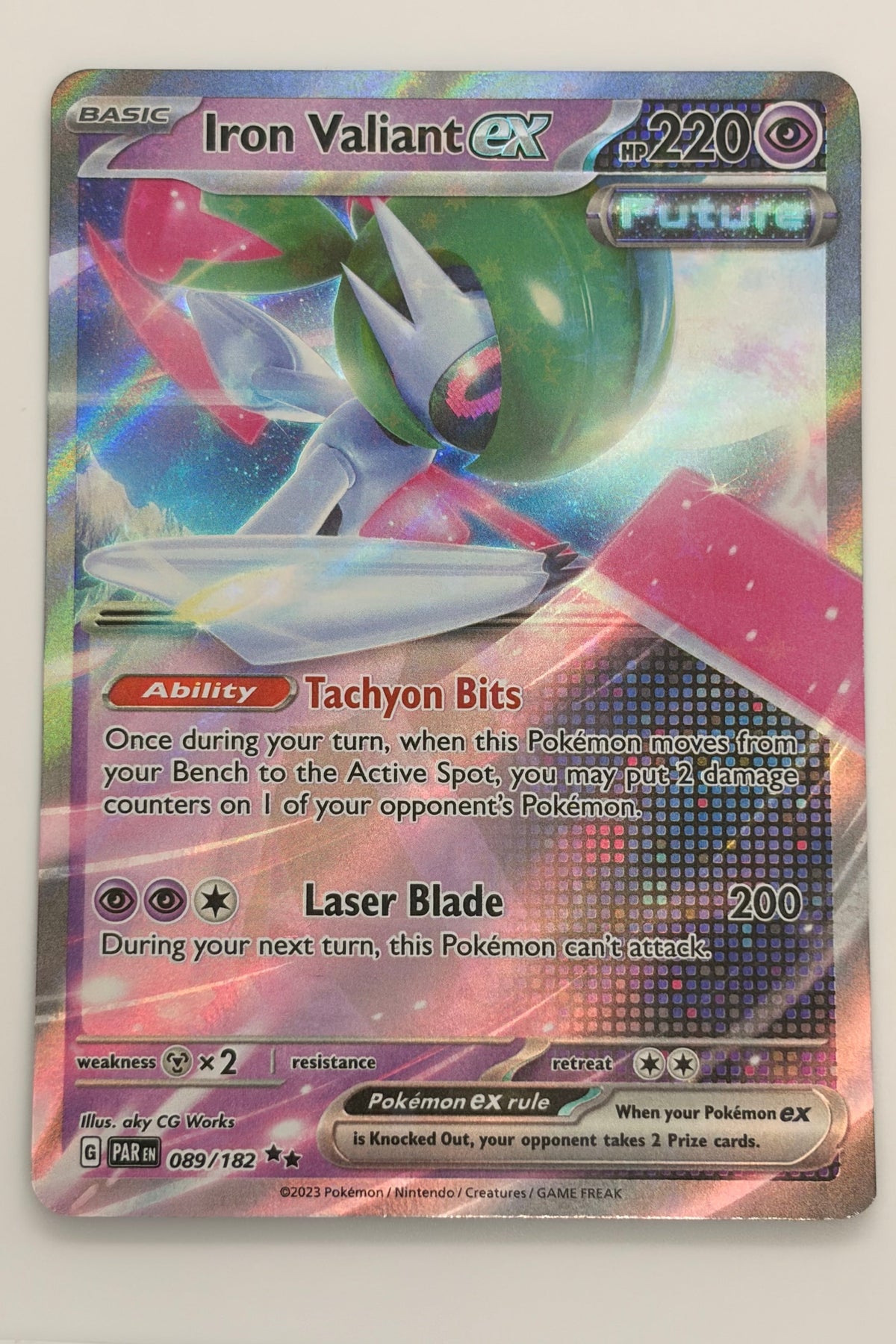 089/182 Iron Valiant ex - Double Rare