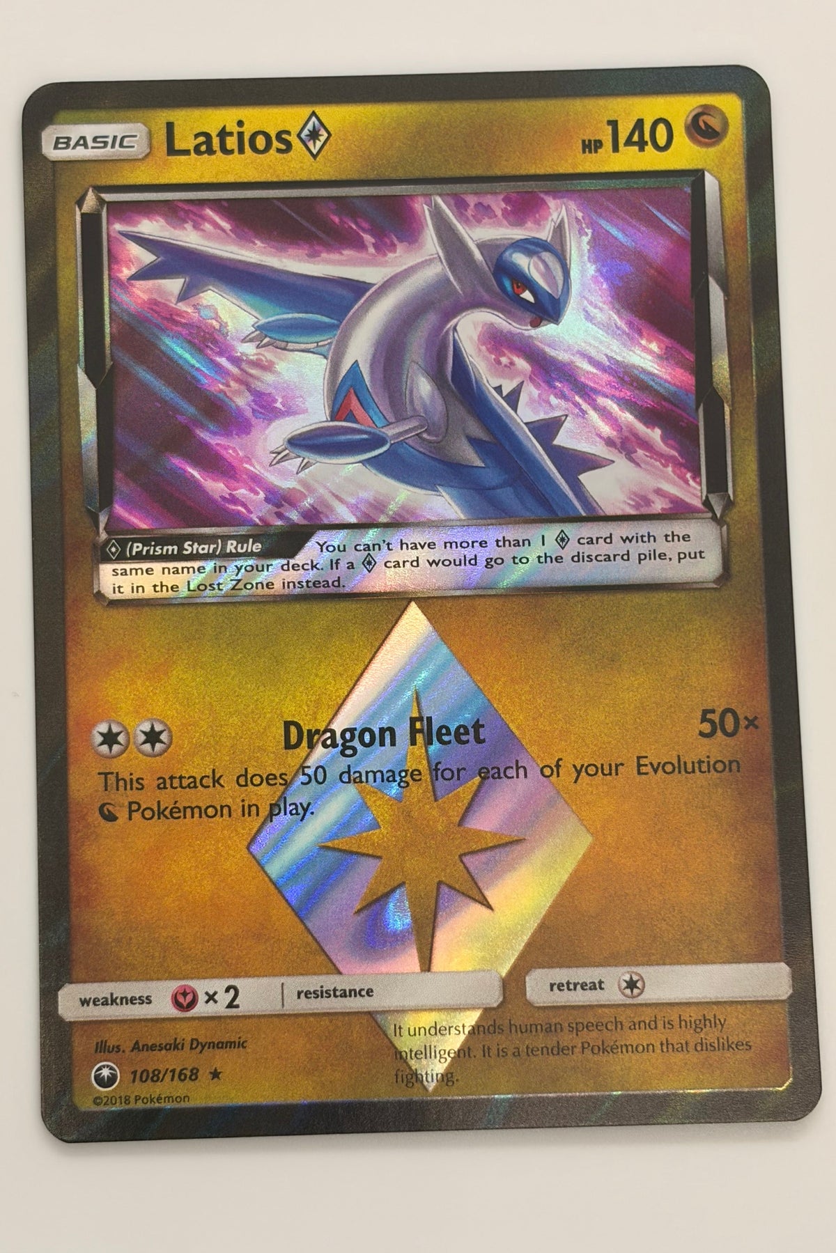 108 / 168 Latios Prism Star - Holo Rare