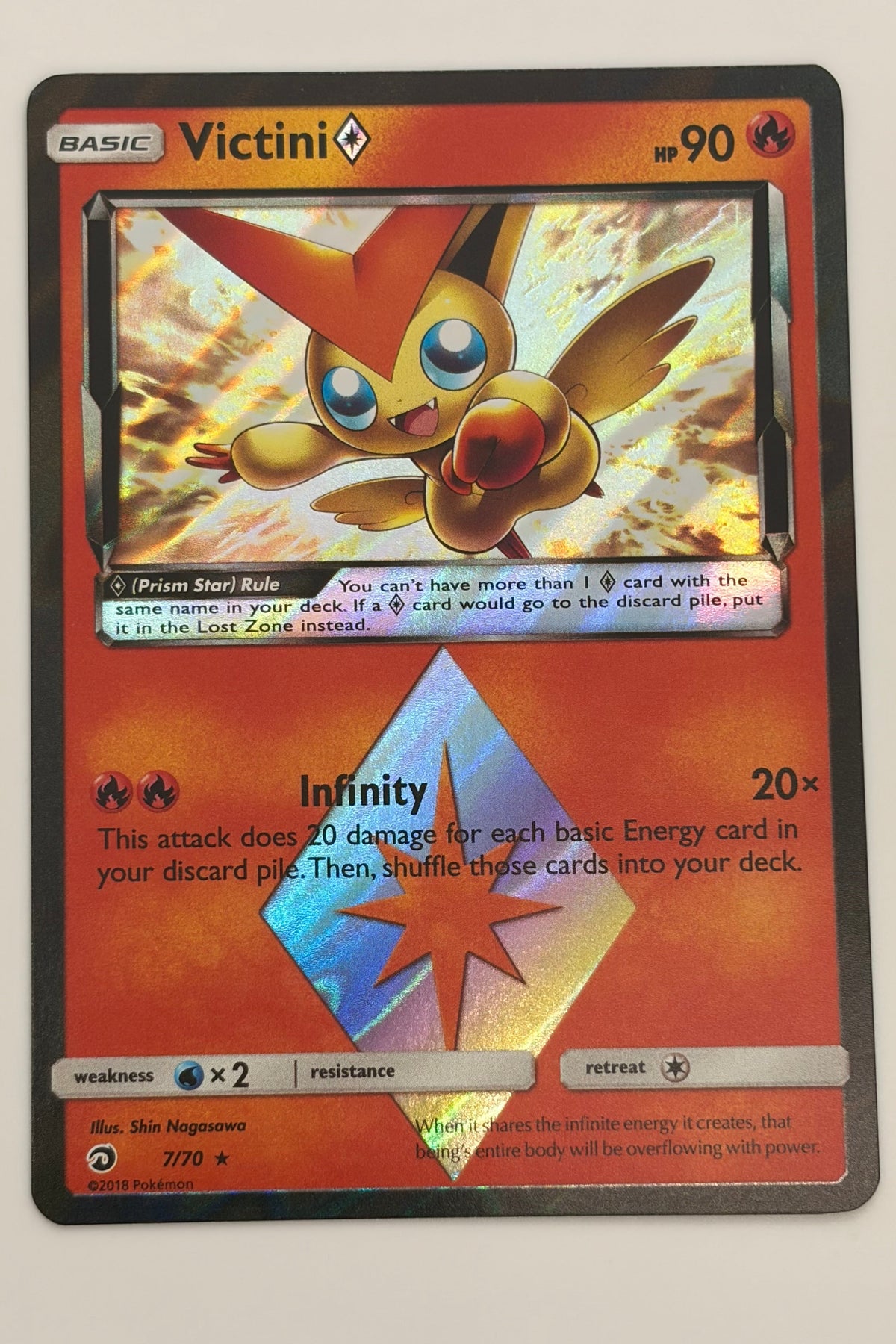 07 / 70 Victini Prism Star-Holo Rare