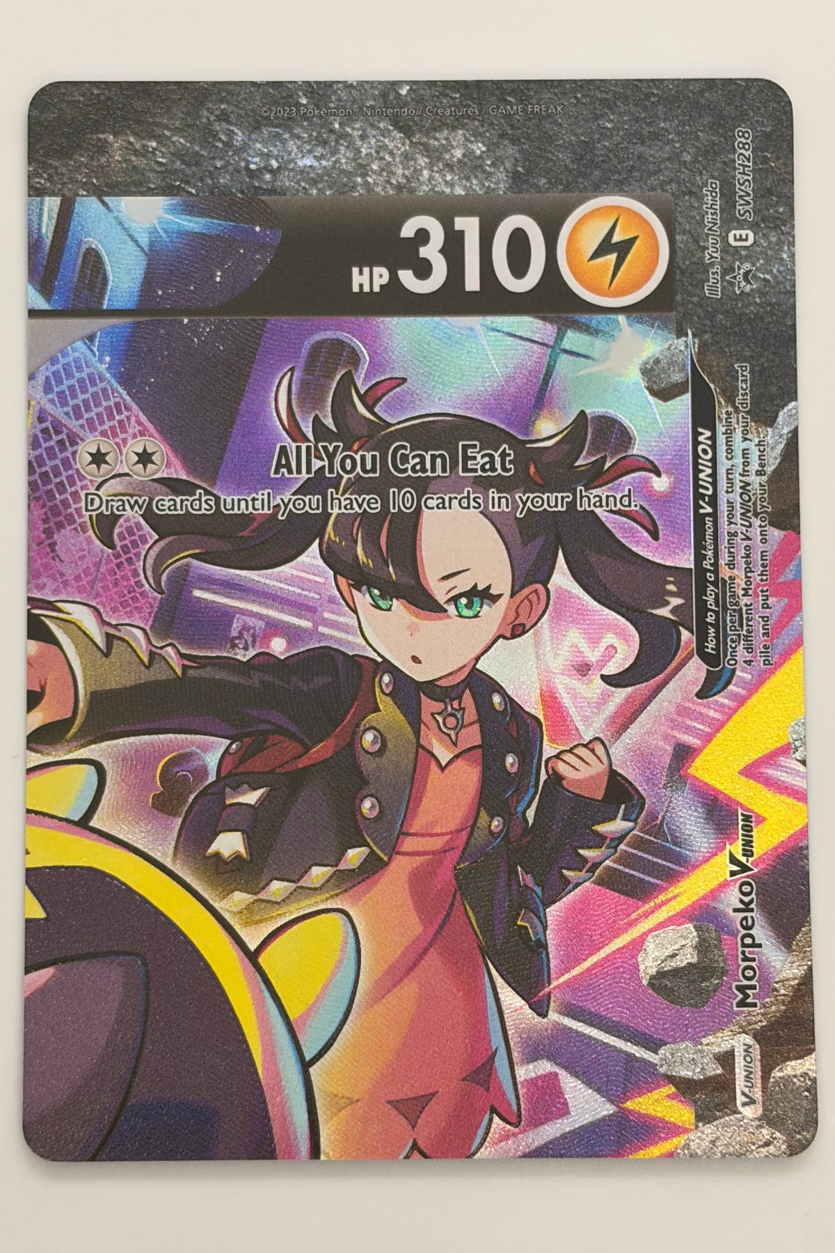 Morpeko V-Union 4 Card Set SWSH287 SWSH288 SWSH289 SWSH290 - Sword & Shield - Black Star Promo