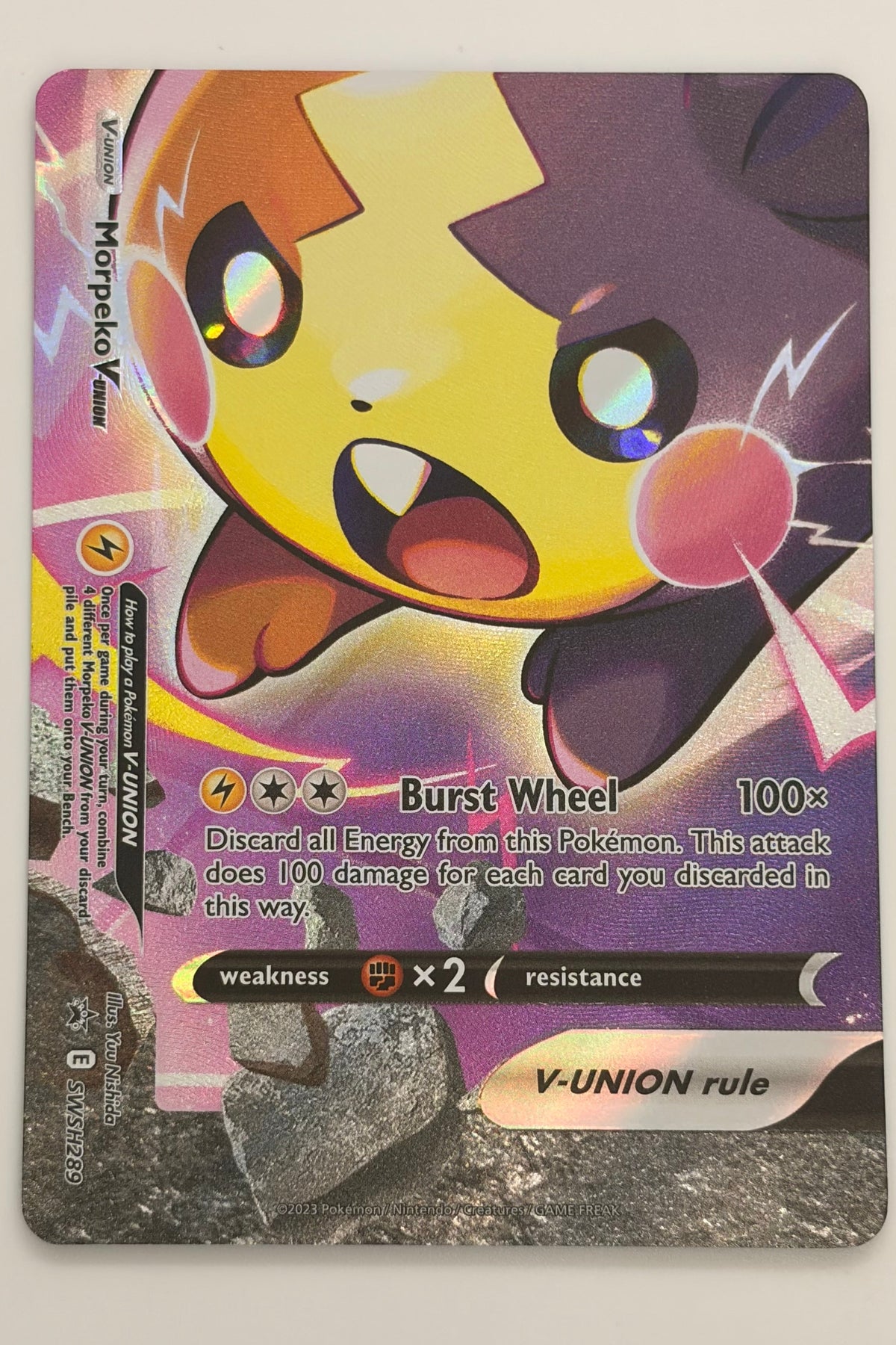 Morpeko V-Union 4 Card Set SWSH287 SWSH288 SWSH289 SWSH290 - Sword & Shield - Black Star Promo
